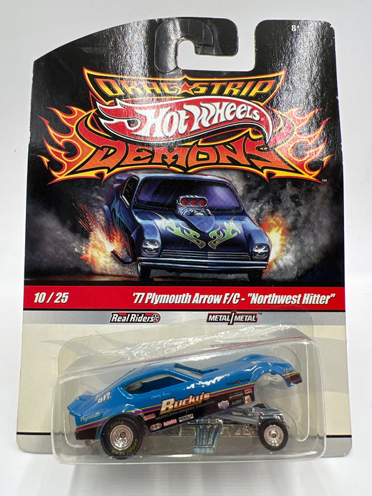 Hot Wheels Drag Strip Demons #10 77 Plymouth Arrow F/C Northwest Hitter W/Protector