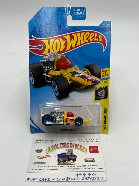 2019 Hot Wheels Treasure Hunt #163 Head Starter Yellow 277G