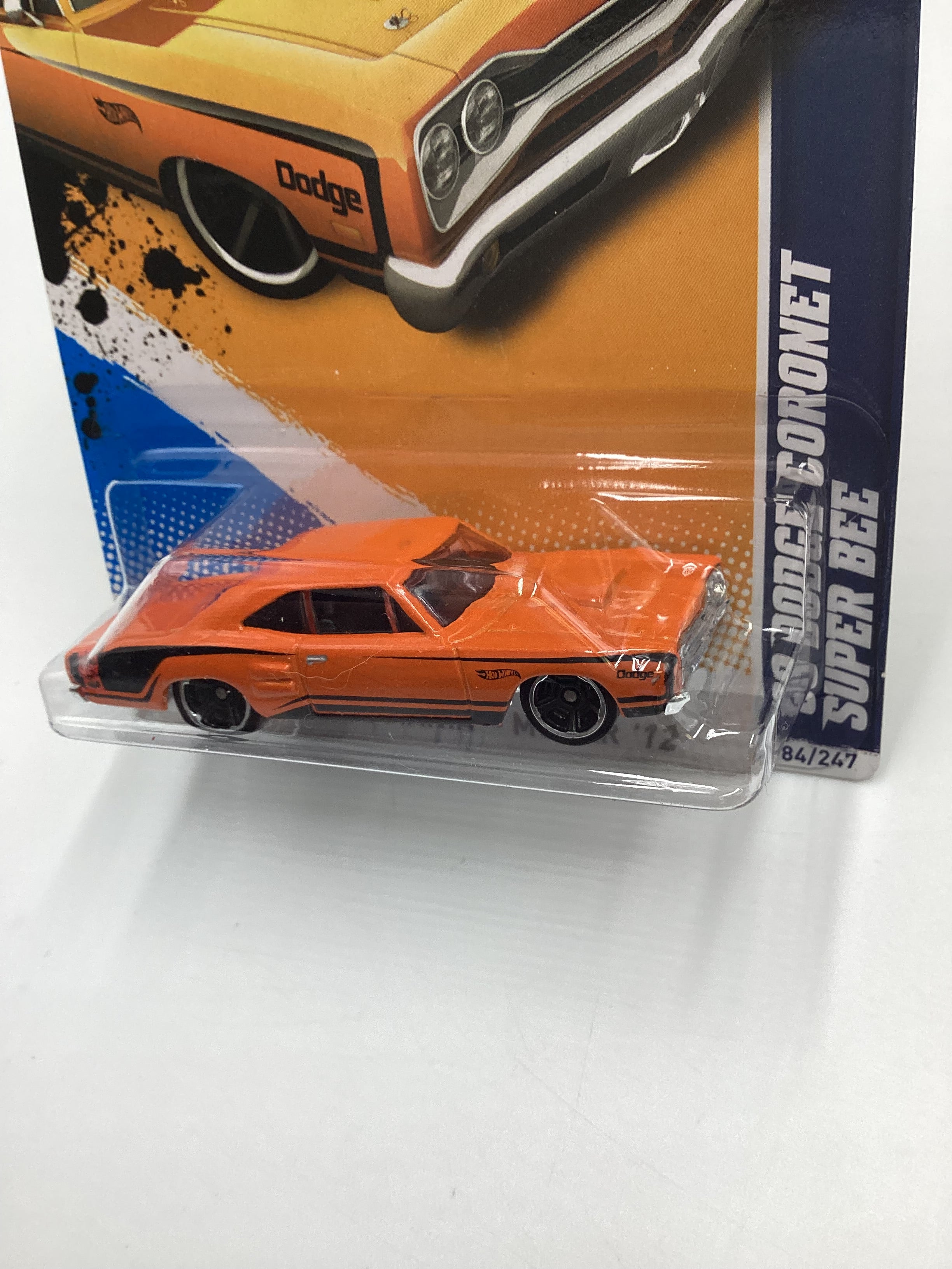 2012 Hot Wheels #84 69 Dodge Coronet Super Bee Orange Pink Window