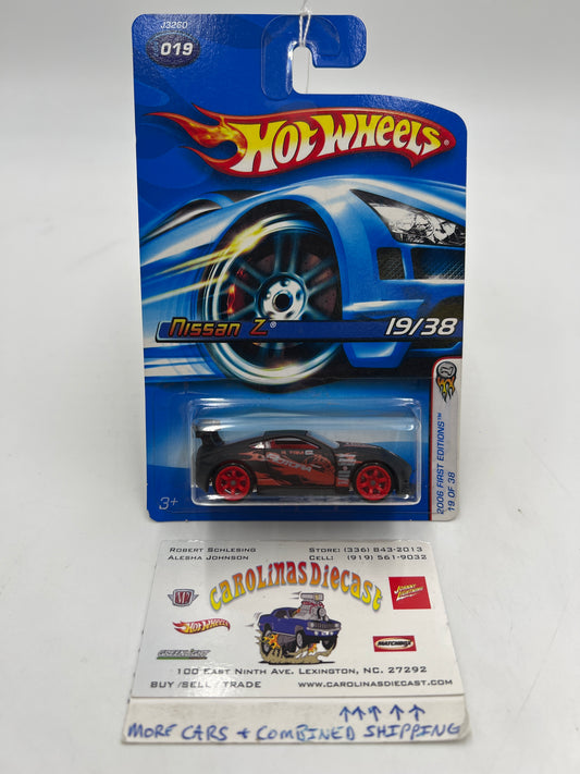 2006 Hot Wheels First Editions #019 Nissan Z Black 80A
