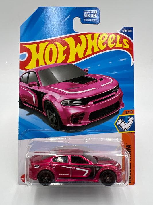 2025 Hot Wheels N Case Super Treasure Hunt #240 20 Dodge Charger Hellcat Pink W/Protector