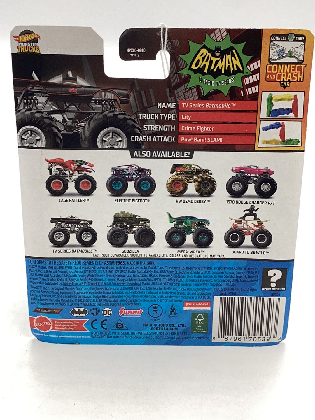 2023 Hot wheels Monster Trucks TV series Batmobile 134F