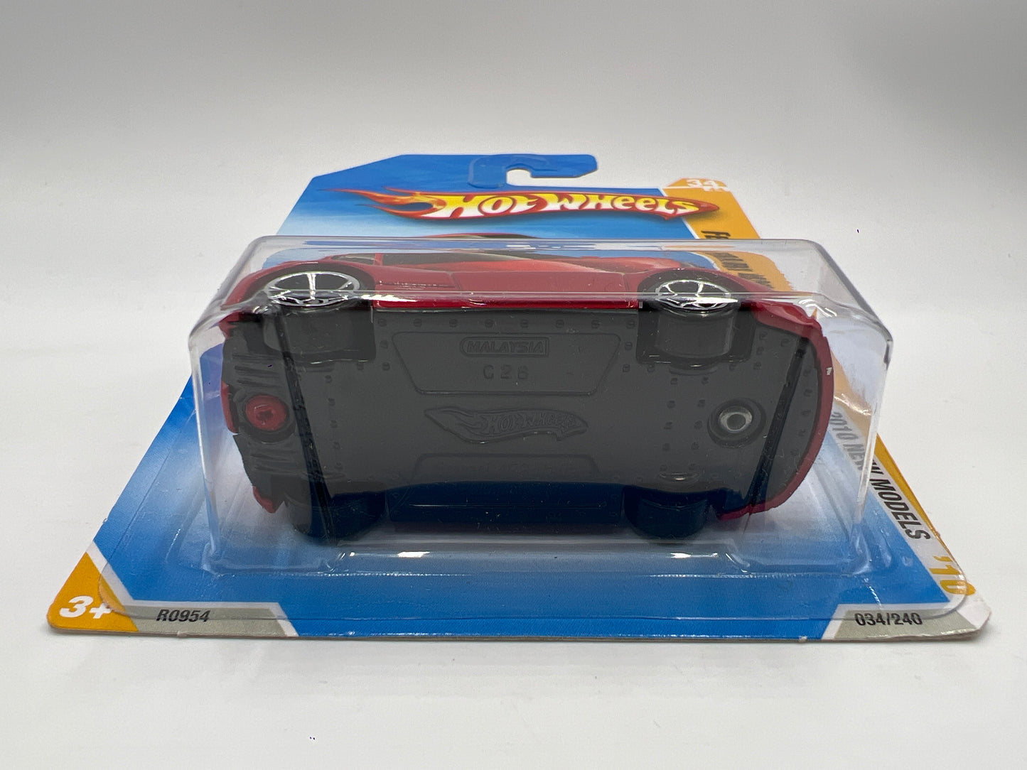 2010 Hot Wheels New Models #34 Ferrari 458 Italia Red W/Protector