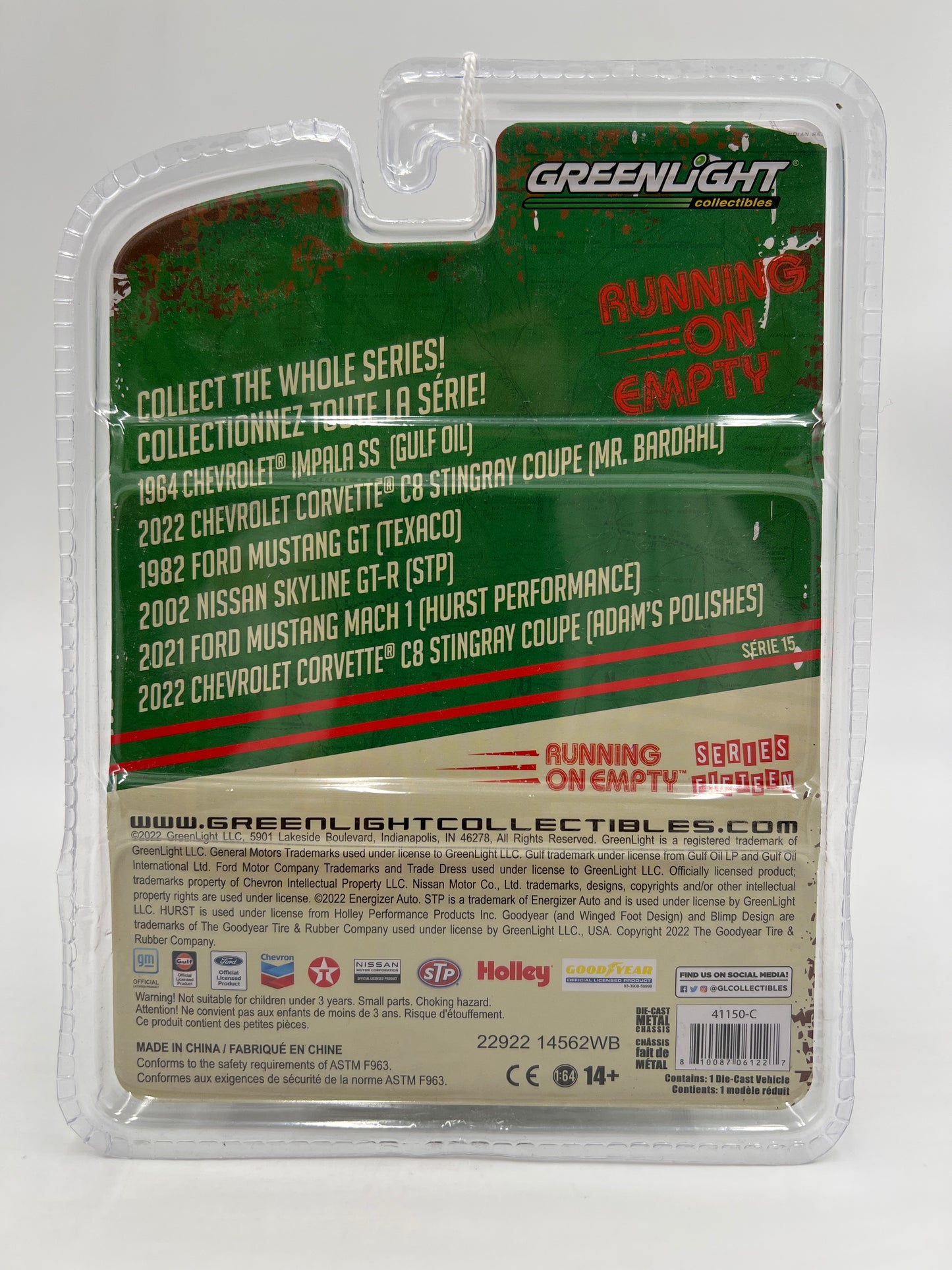 Greenlight Running On Empty Series 15 CHASE 1982 Ford Mustang GT Texaco Black