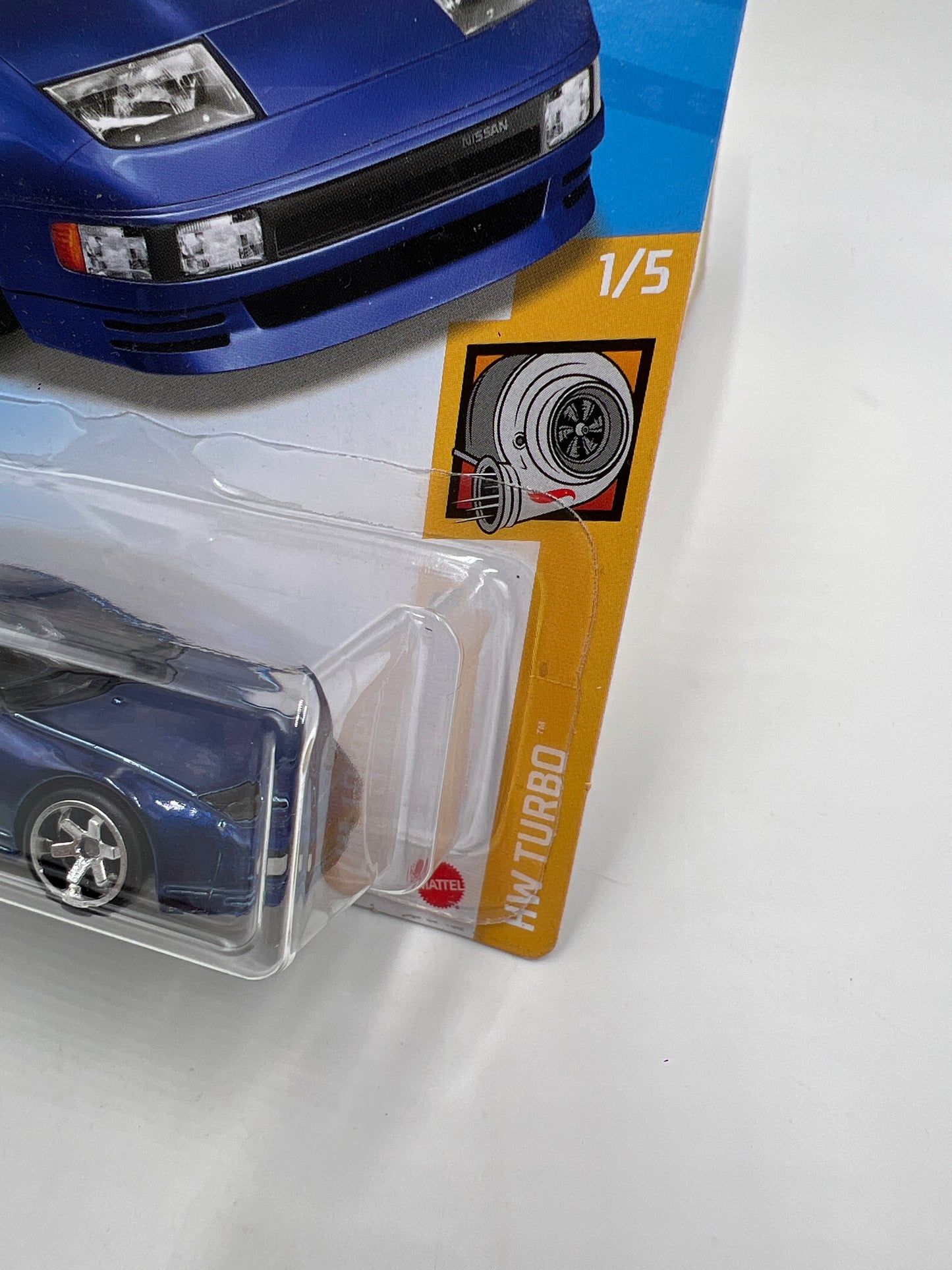 2021 Hot Wheels Super Treasure Hunt #23 Nissan 300ZX Twin Turbo Blue W/Protector
