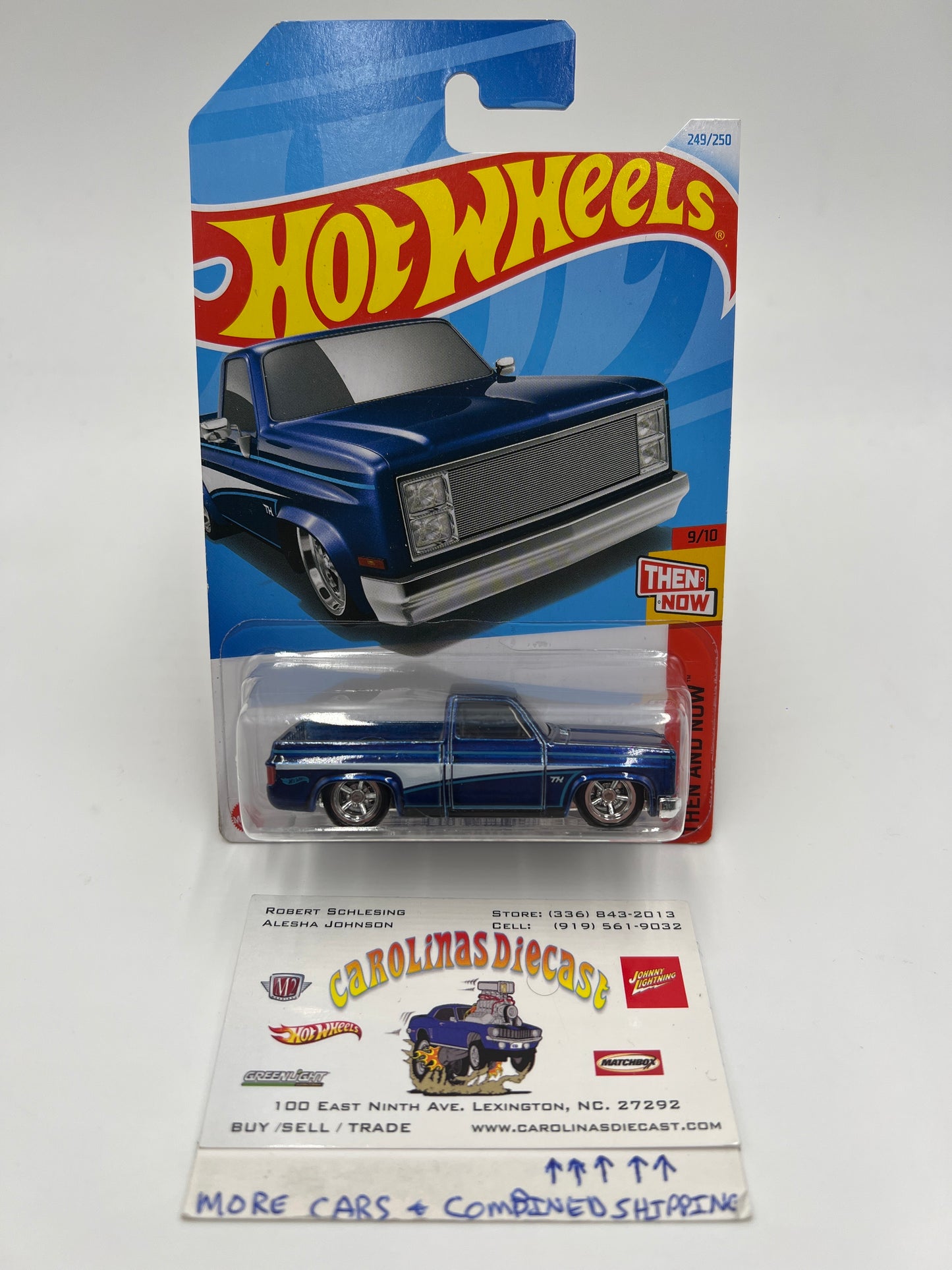 2024 Hot Wheels International Super Treasure Hunt #249 83 Chevy Silverado Blue W/Protector