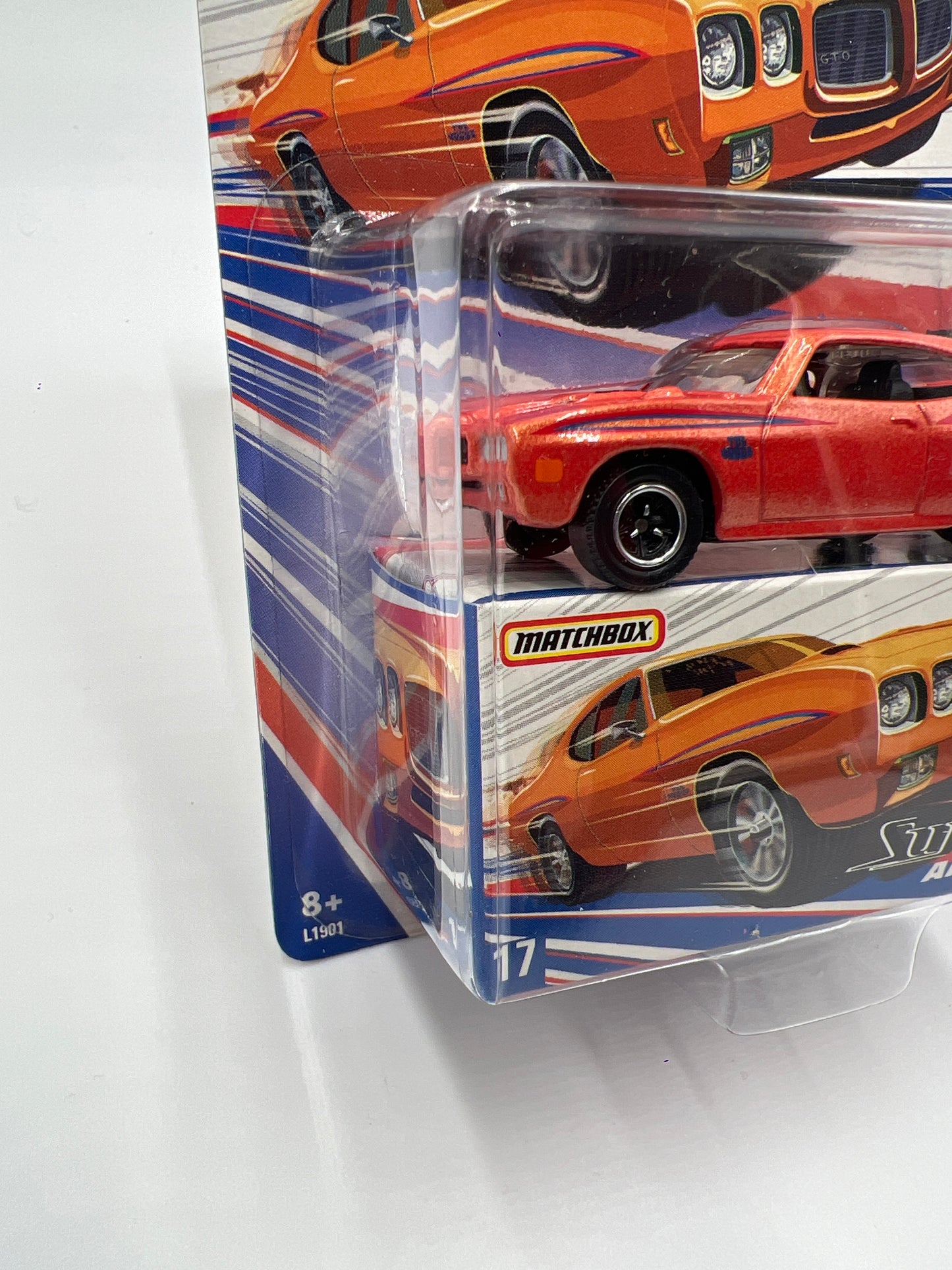 Matchbox Superfast America #17 1970 Pontiac GTO Orange 173H