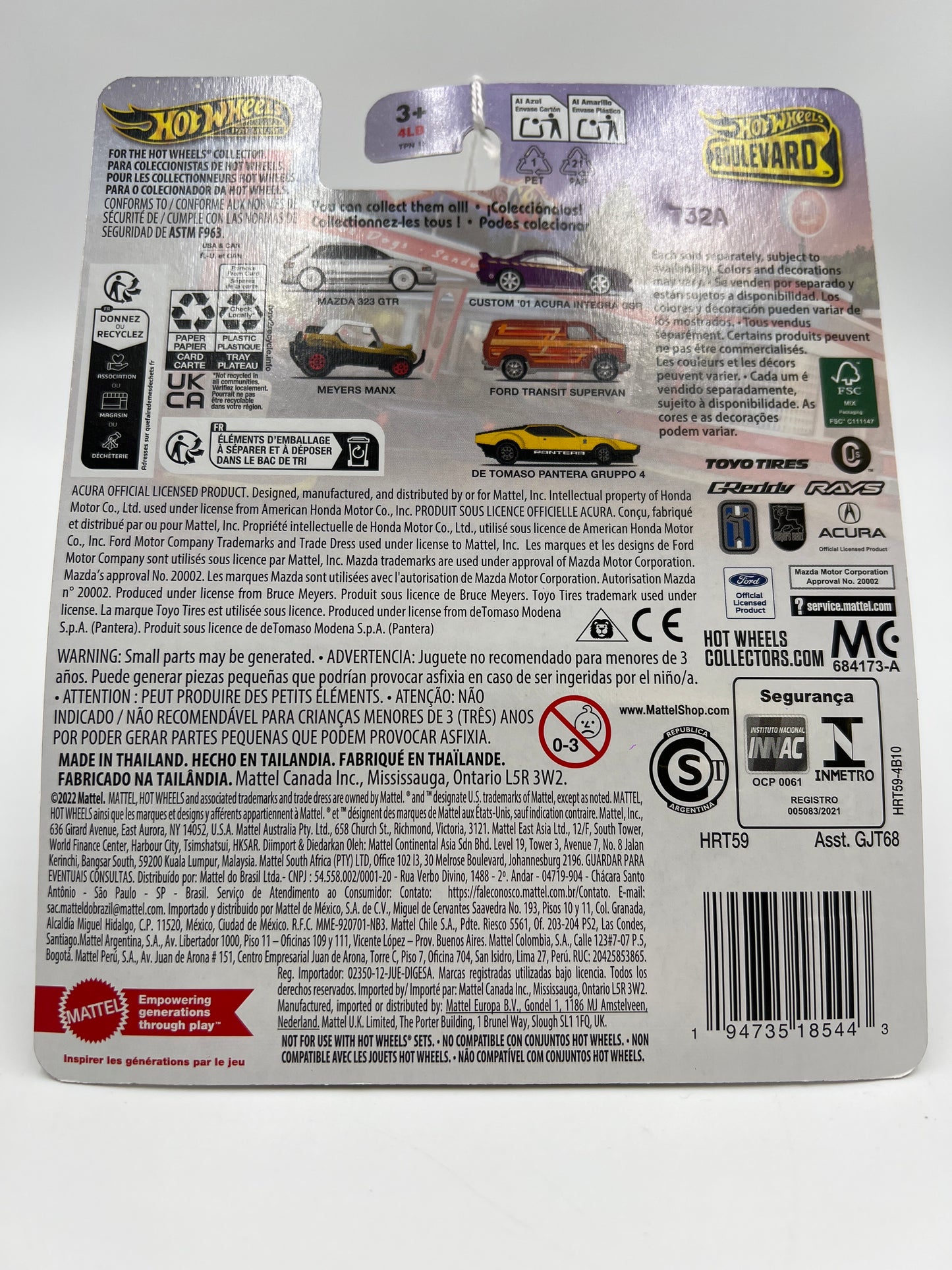 2024 Hot Wheels Boulevard #106 Mazda 323 GTR White 259F