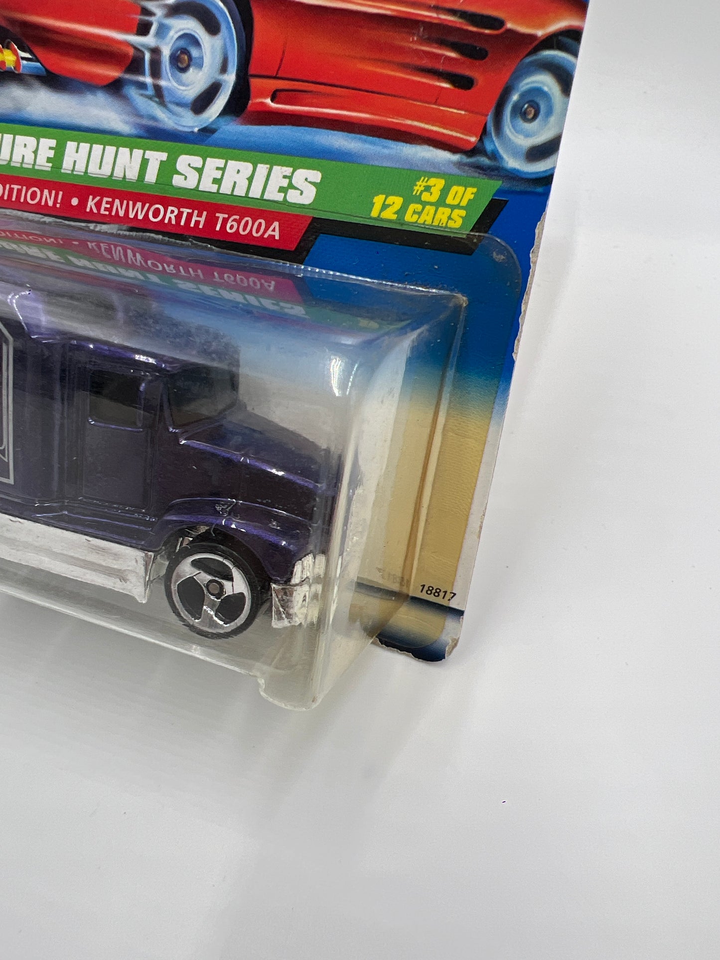 1998 Hot Wheels Treasure Hunt #751 Kenworth T600A Purple Card Not Perfect 282A