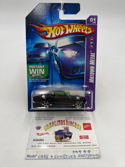 2007 Hot Wheels Motown Metal #086 70 Chevelle Black 1E