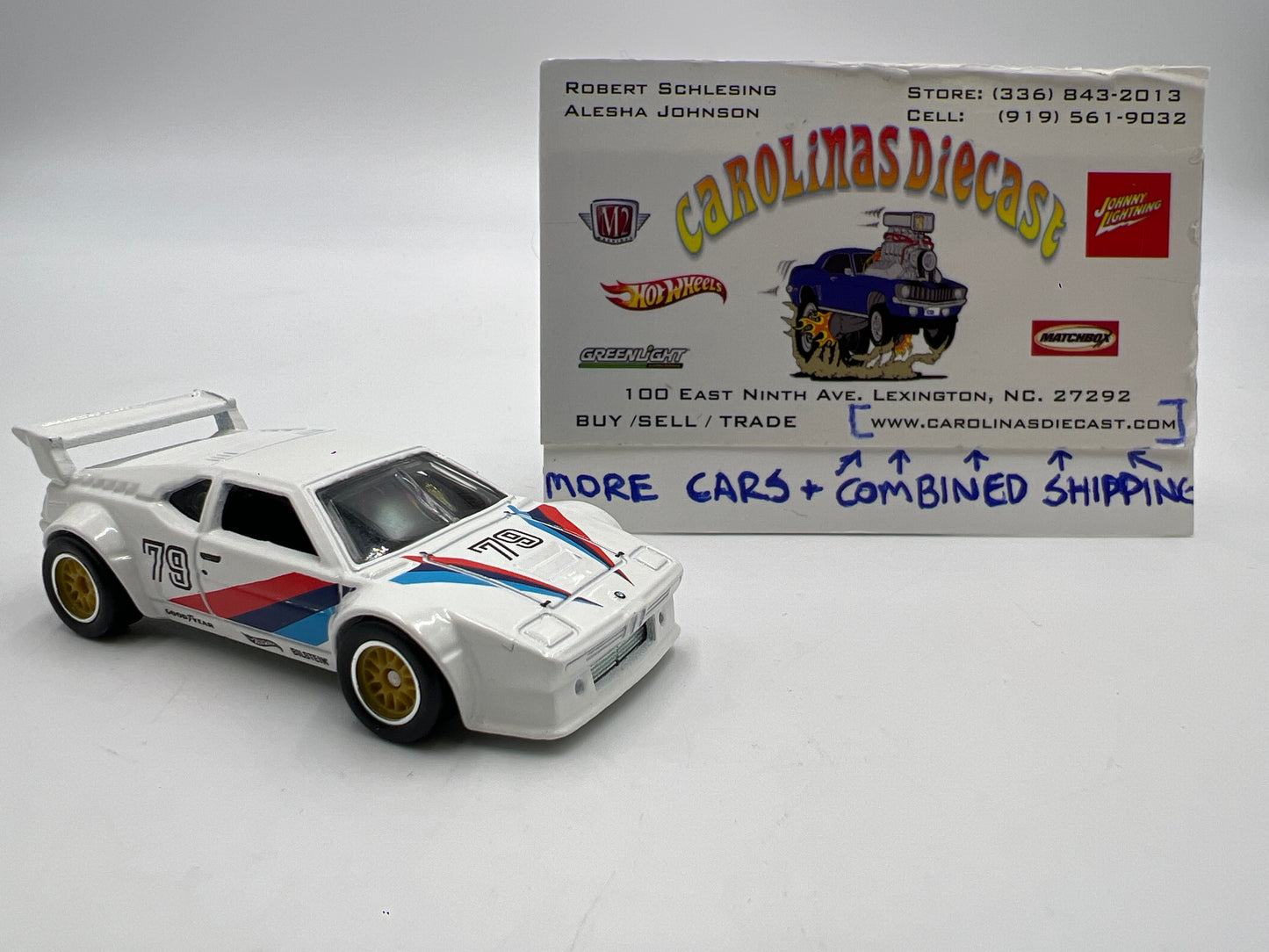 Hot Wheels Cars and Donuts Premium BMW M1 Procar White Loose