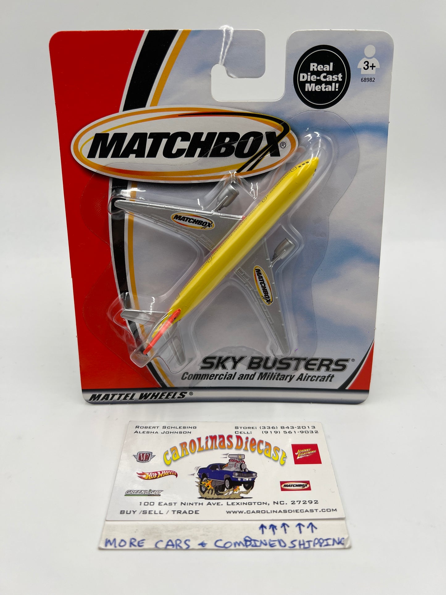 Matchbox Sky Busters Commercial Matchbox Airlines Boeing 777-200 Yellow WW3