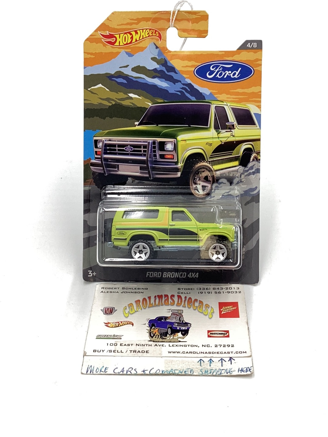 Hot wheels Ford Pickups 4/8 Ford Bronco 4x4 158C