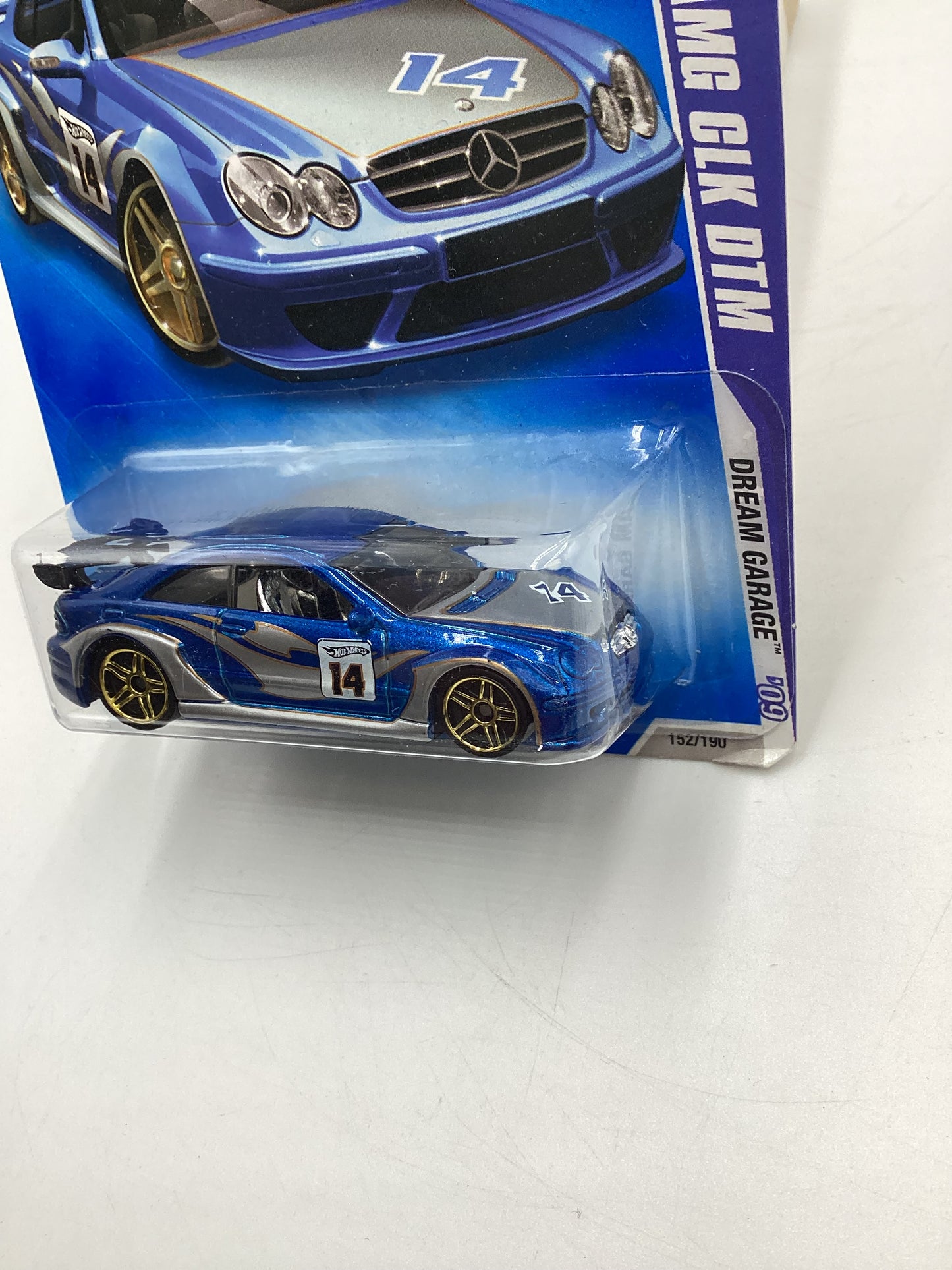 2009 Hot Wheels Dream Garage #152 Mercedes AMG CLK DTM Blue 90G