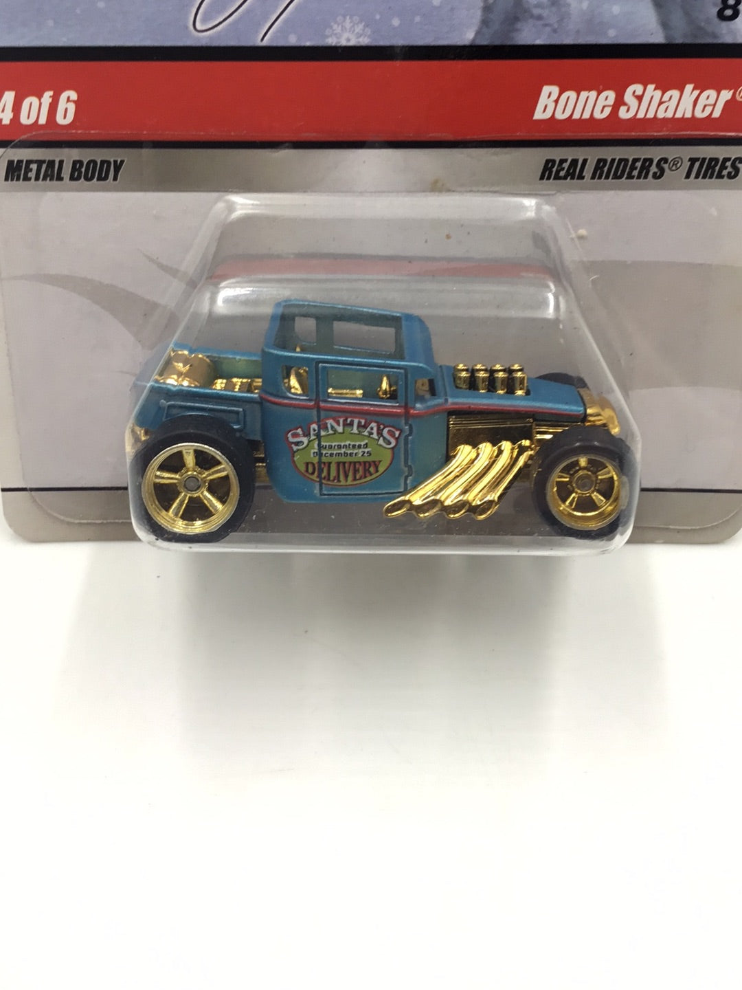 Hot wheels Larrys garage Xmas 4 of 6 Bone Shaker real riders with protector