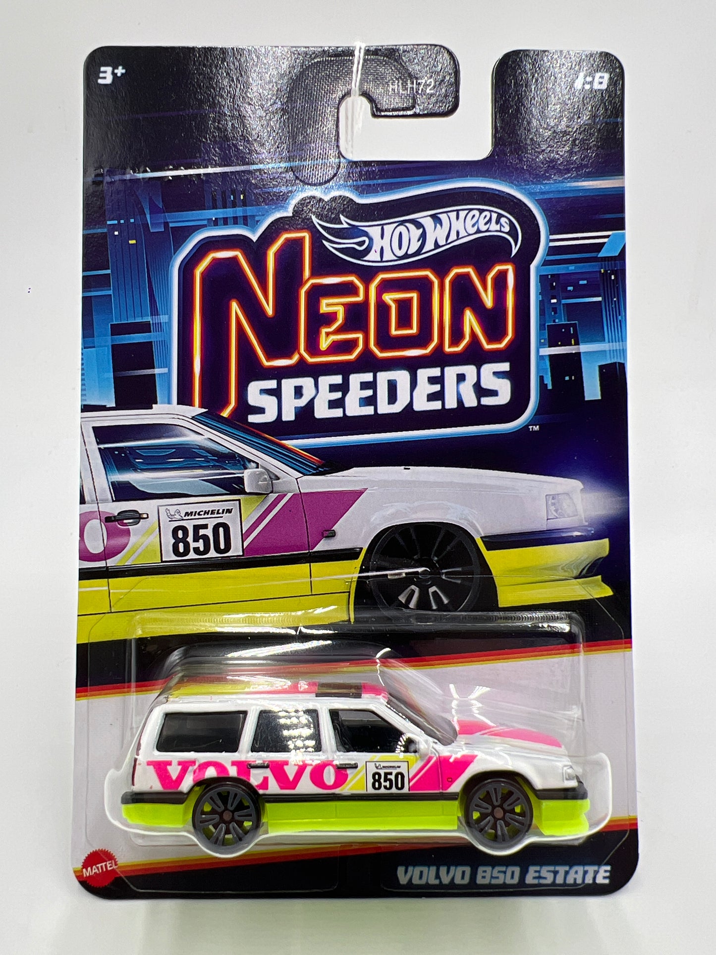 2026 Hot Wheels Neon Speeders #1 Volvo 850 Estate White 157E
