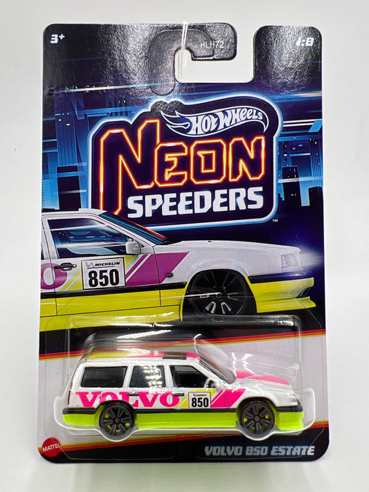 2026 Hot Wheels Neon Speeders #1 Volvo 850 Estate White 157E