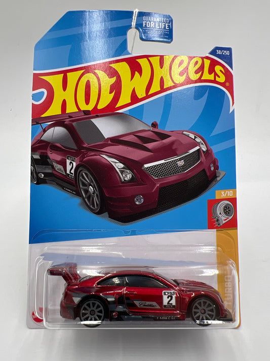 2022 Hot Wheels Turbo #38 16 Cadillac ATS-V R Red 57C