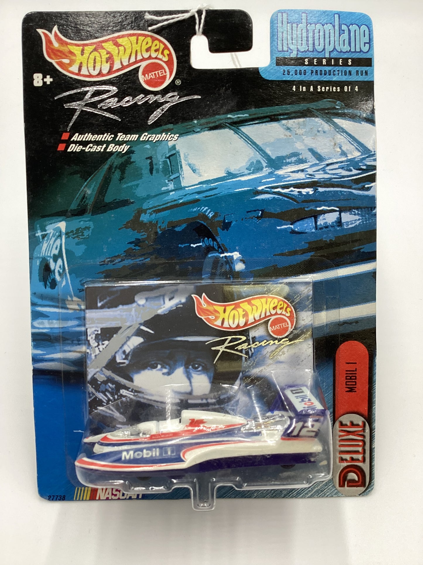 Hot Wheels Racing Hydroplane Series #4 Mobil 1 Hydroplane *Cracked Blister*