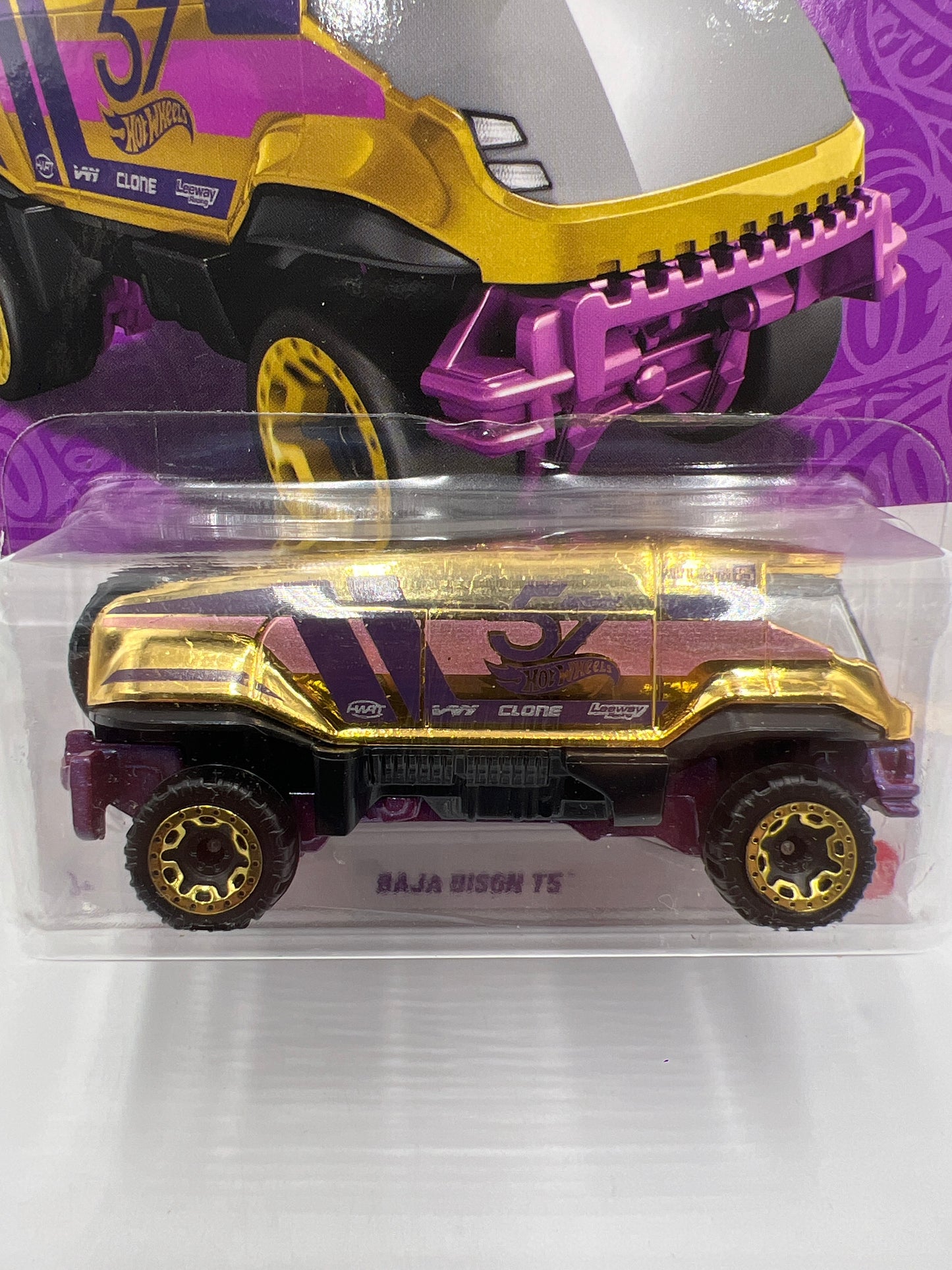 Hot Wheels 57th Anniversary #6 CHASE Baja Bison T5 Gold 161B