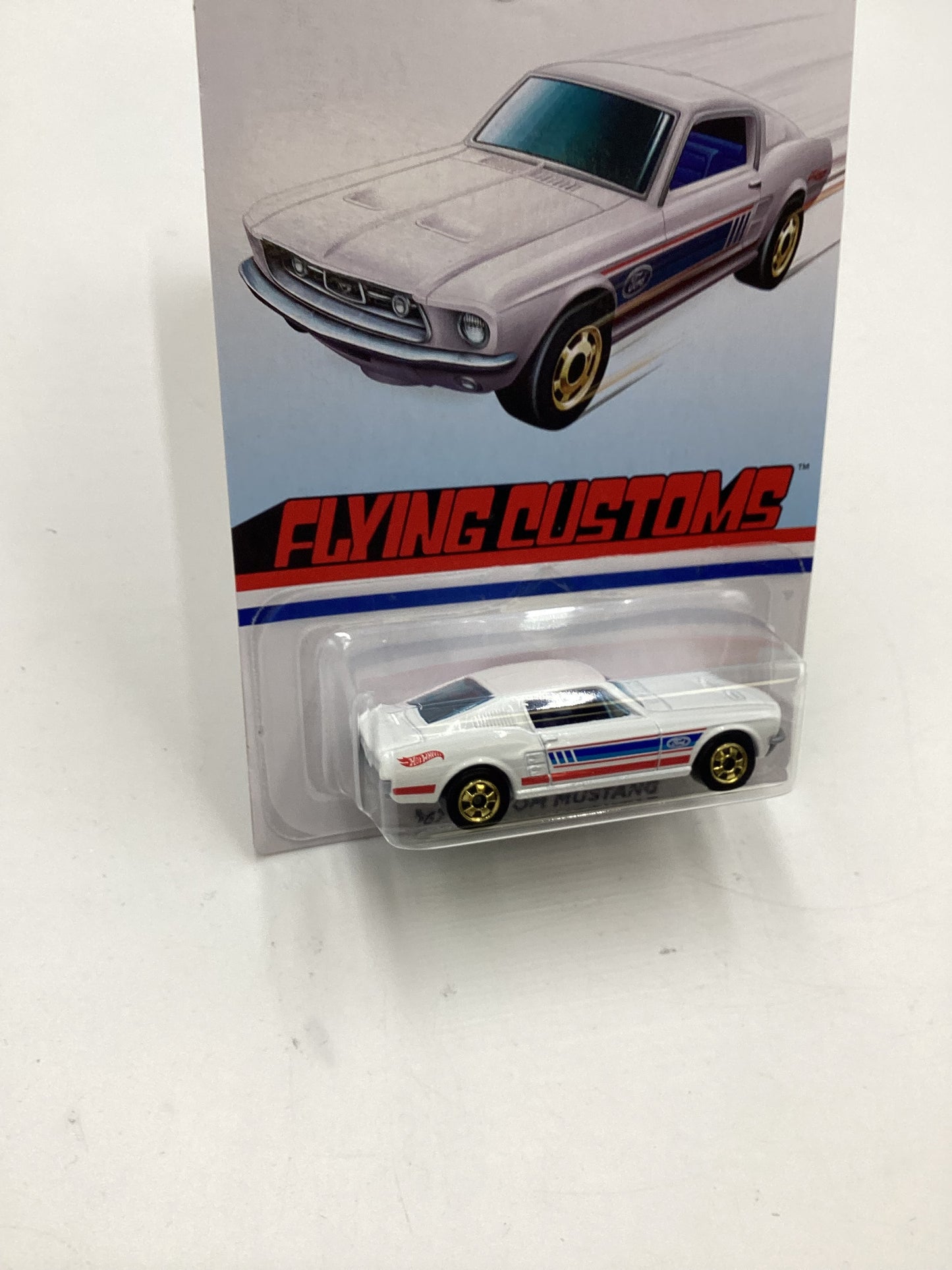 Hot Wheels Target Exclusive Flying Customs 67 Custom Mustang White