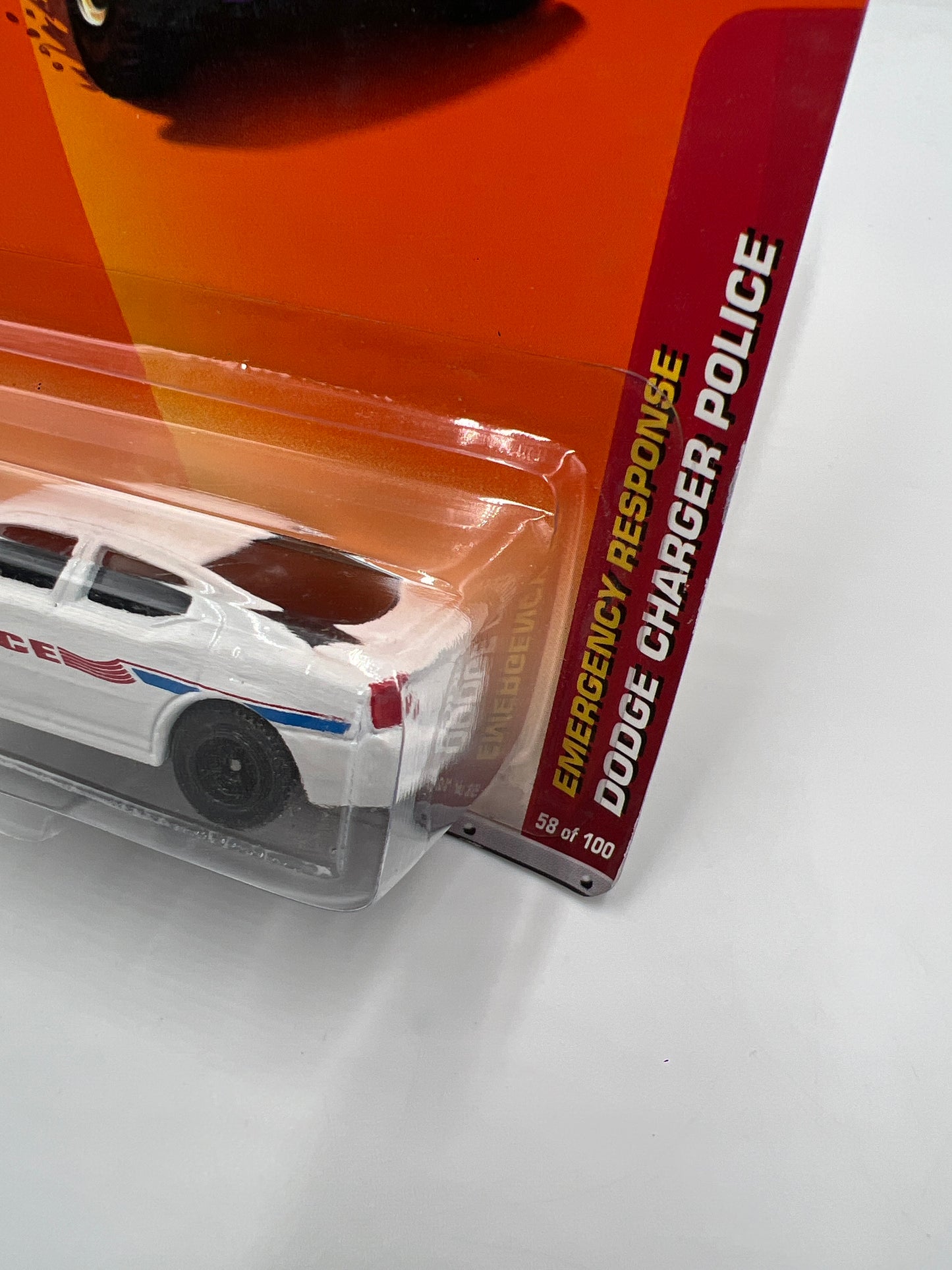 Matchbox Emergency Response #58 Dodge Charger Police White 216J