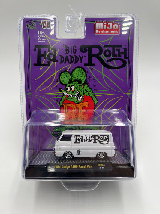 2025 M2 Machines Mijo Exclusives Big Daddy Ed Roth 1964 Dodge A100 Panel Van White MJS85 197D