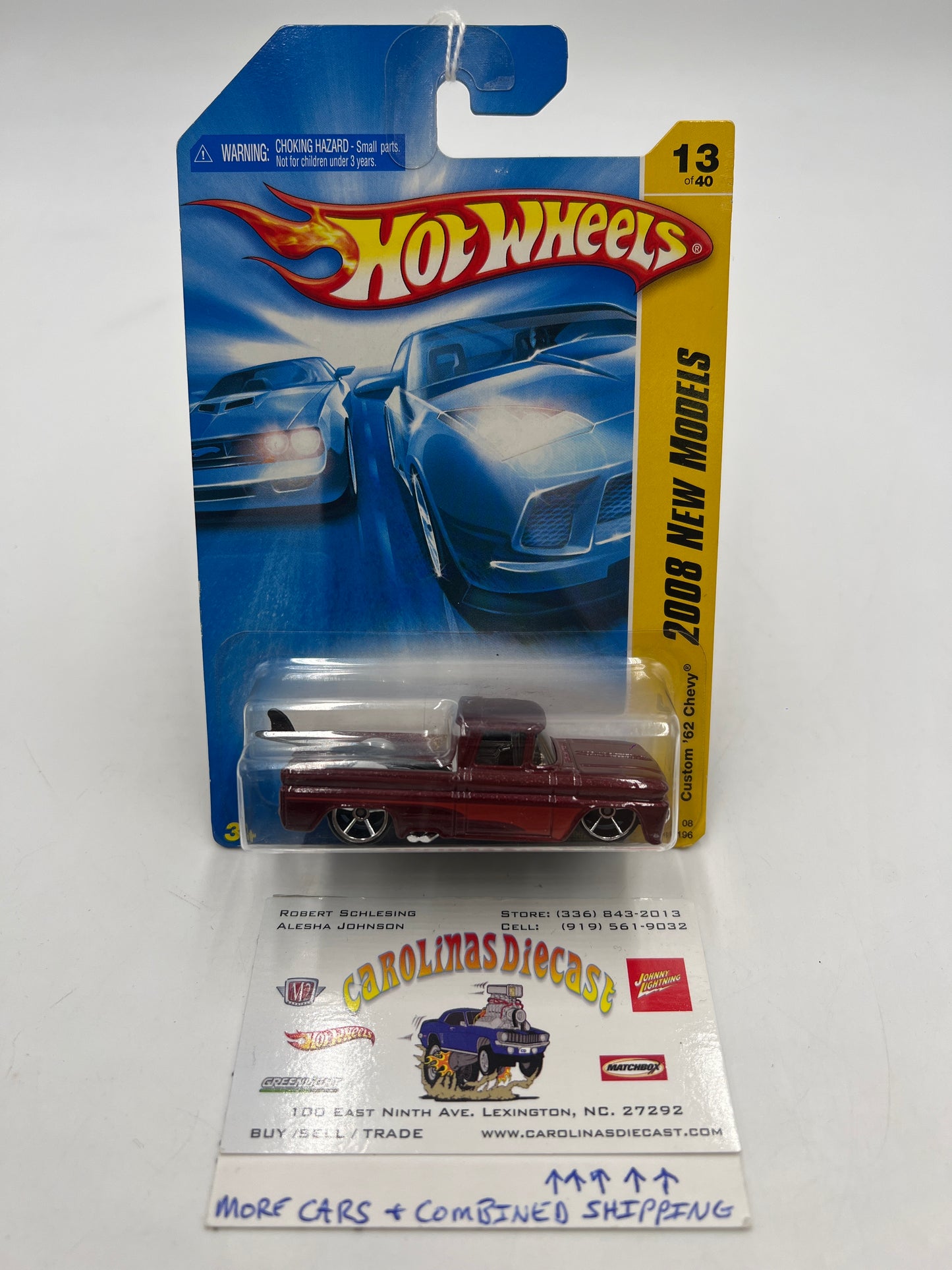 2008 Hot Wheels New Models #13 Custom 62 Chevy 18C