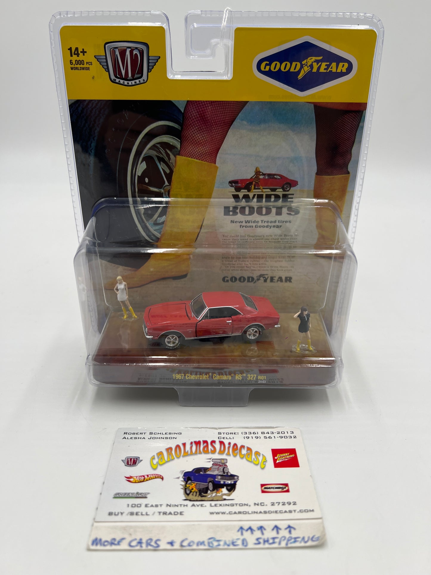 2024 M2 Machines Diorama 1967 Chevrolet Camaro RS 327 R01 199E