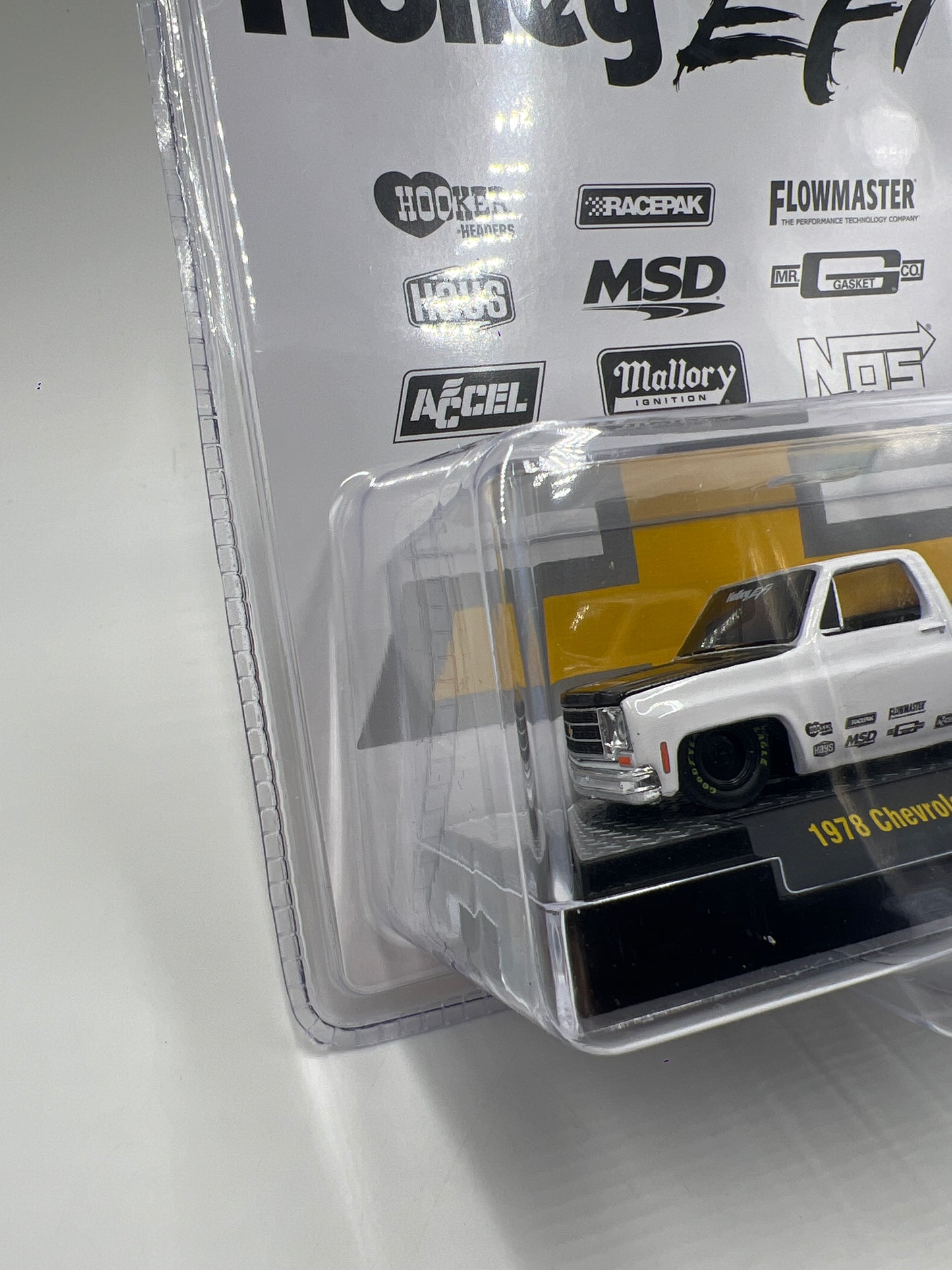 M2 Machines MiJo Exclusives 1978 Chevrolet Silverado Holley EFI White MJS88 200A