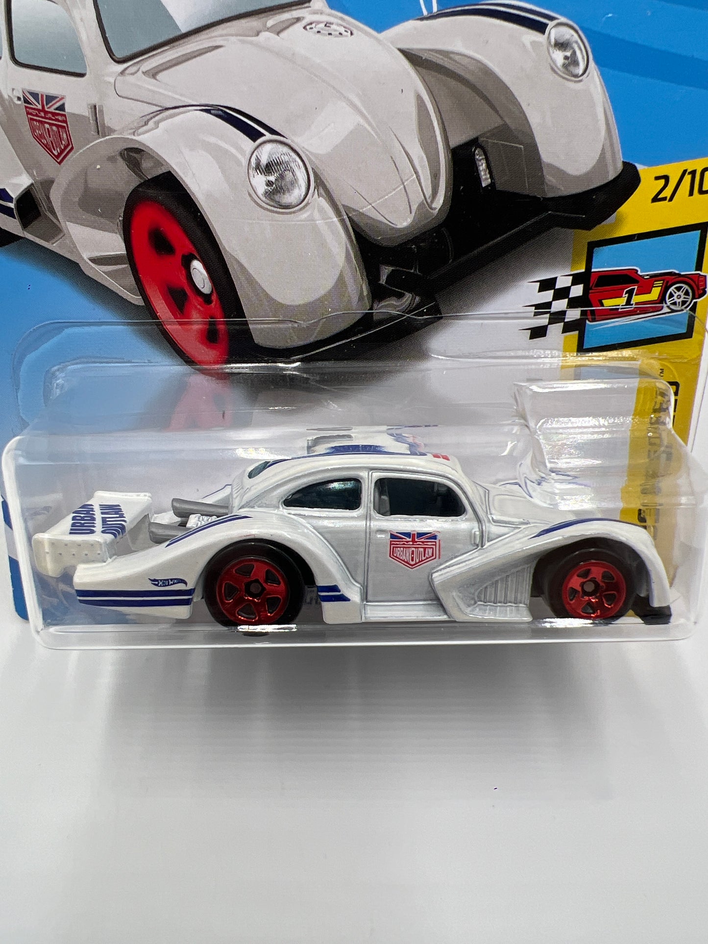 2018 Hot Wheels Legends Of Speed #147 Volkswagen Kafer Racer Magnus Walker White 96B