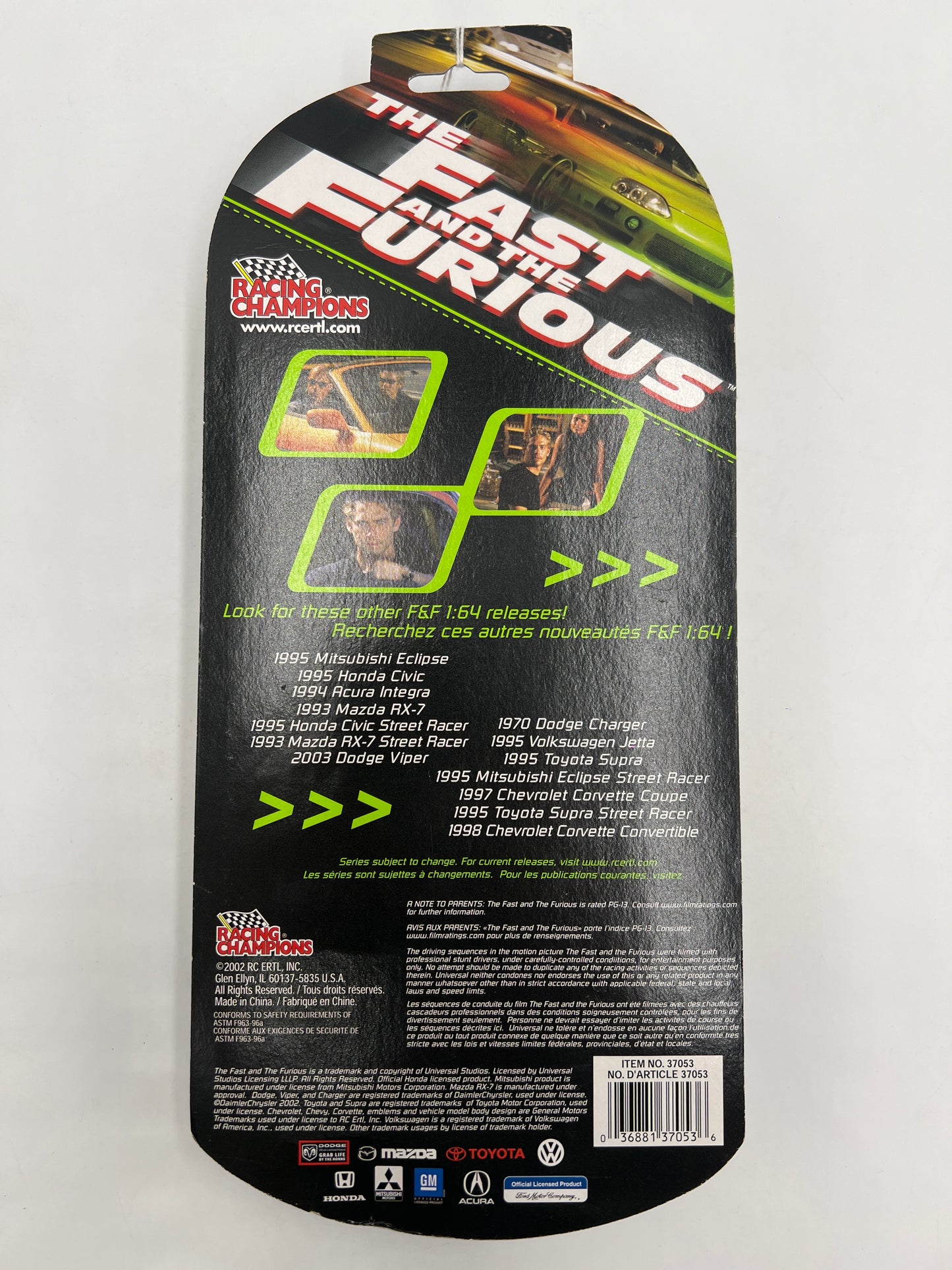 Racing Champions 1/64 The Fast and Furious 5 Pack Civic/Charger/Racer/RX-7/Eclipse