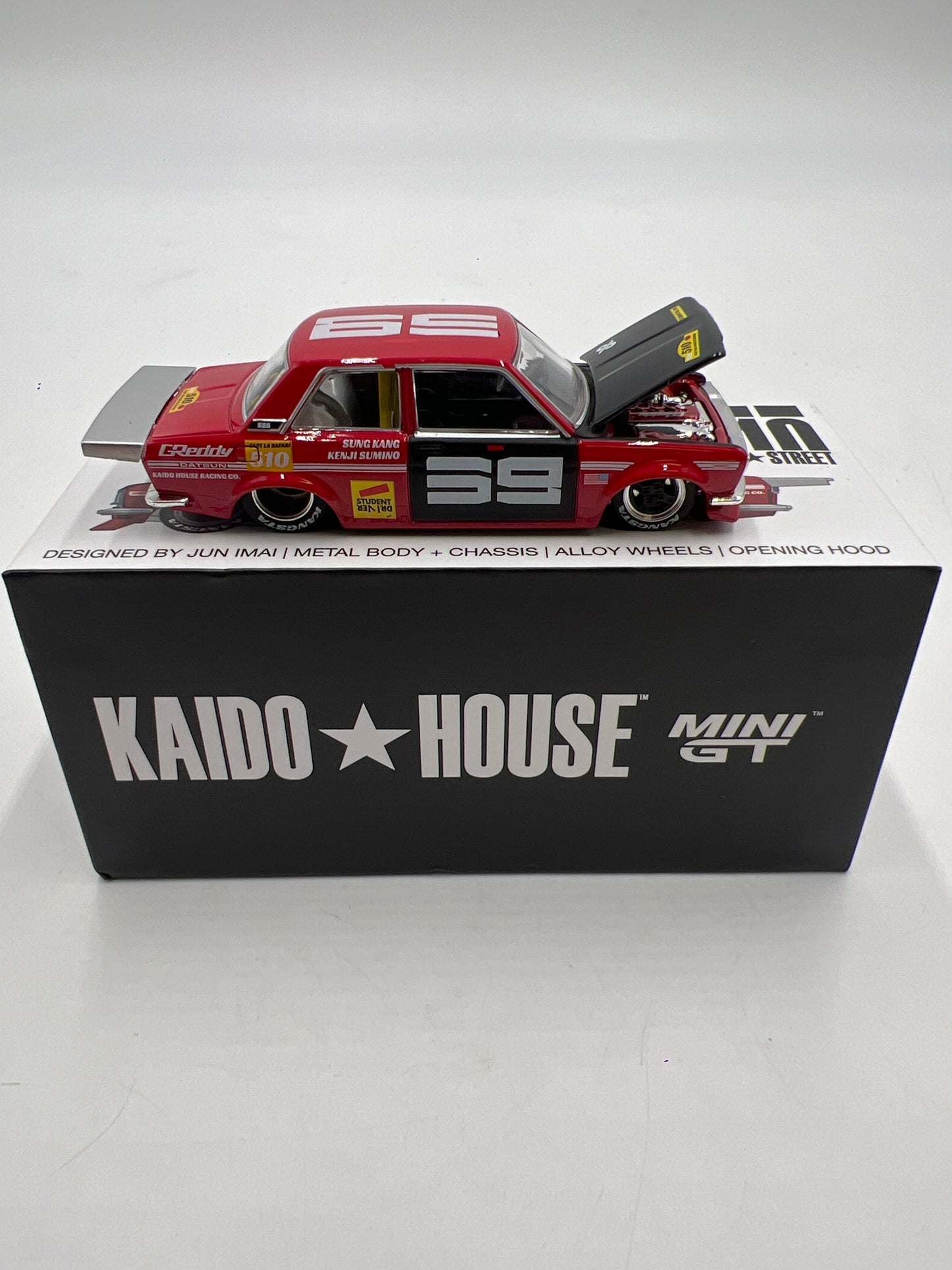 Mini GT Kaido House #003 Datsun 510 Pro Street SK510 Red