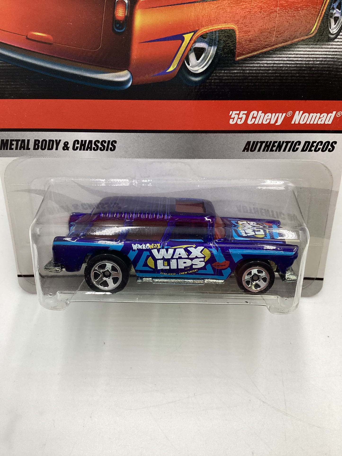 Hot Wheels Delivery Wax Lips 55 Chevy Nomad Blue (SR)