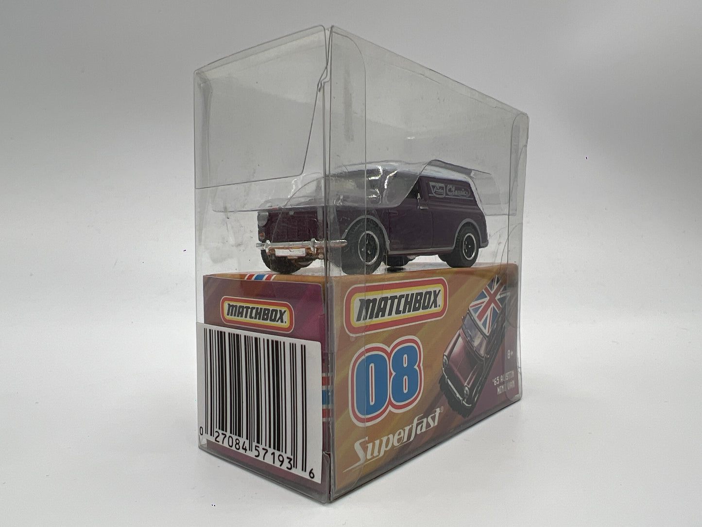 Matchbox Superfast #8 63 Austin Mini Van Purple