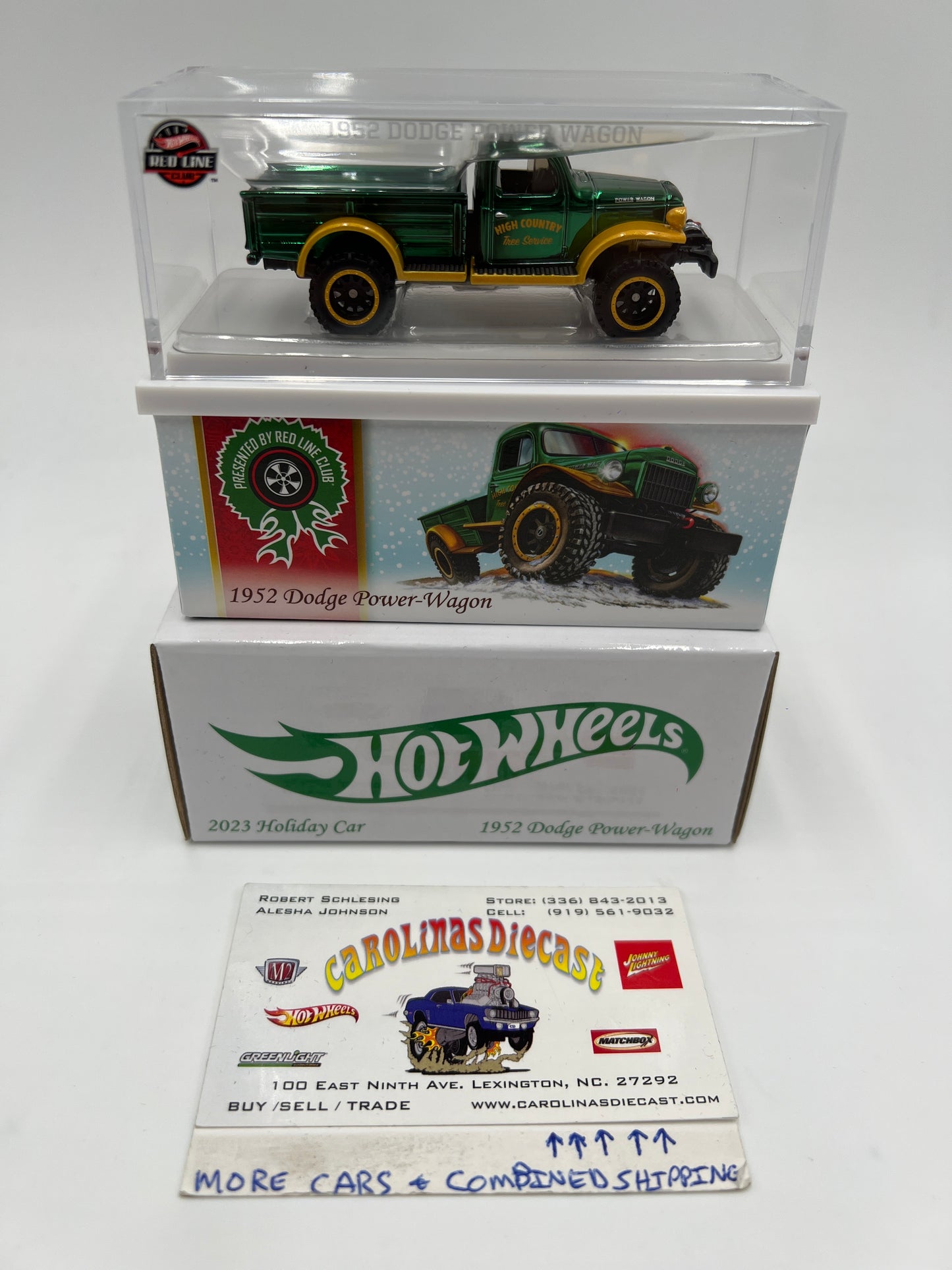 Hot Wheels RLC 2023 Holiday Car 1952 Dodge Power Wagon Green #2172/30000