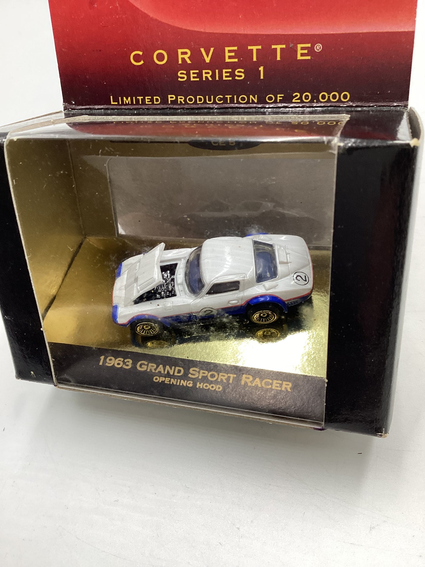 Micro Machines Collectors Edition Corvette Series 1 1963 Grand Sport Racer White/Blue 1/20000 SR CE 5
