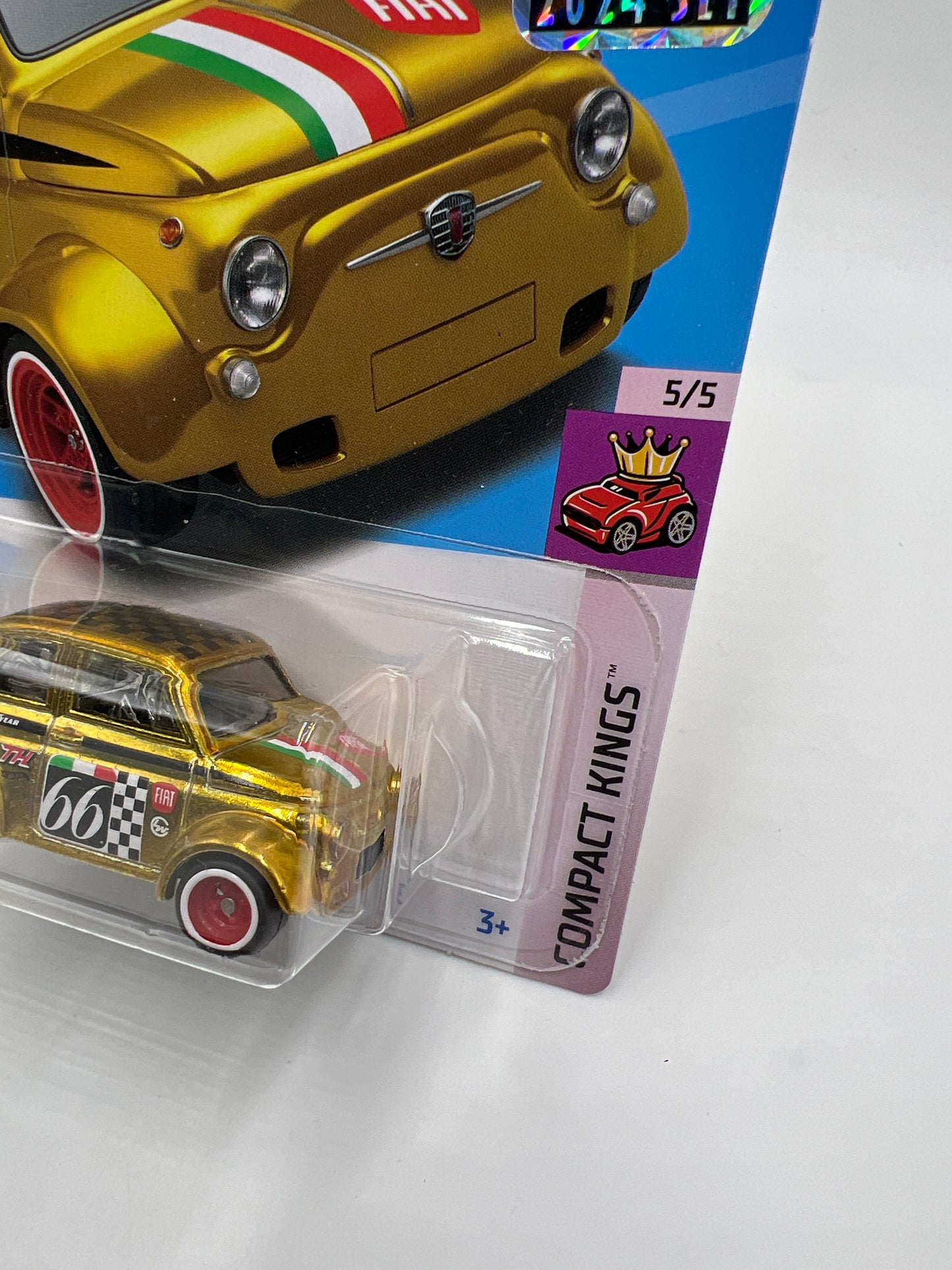 2024 Hot Wheels Super Treasure Hunt Factory Sealed #117 60s Fiat 500D Modificado Gold W/Protector
