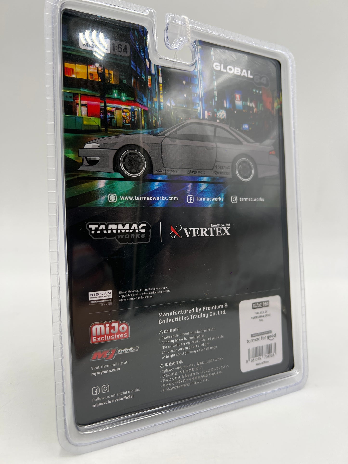 Tarmac Works Mijo Exclusives CHASE Vertex Nissan Silvia S14