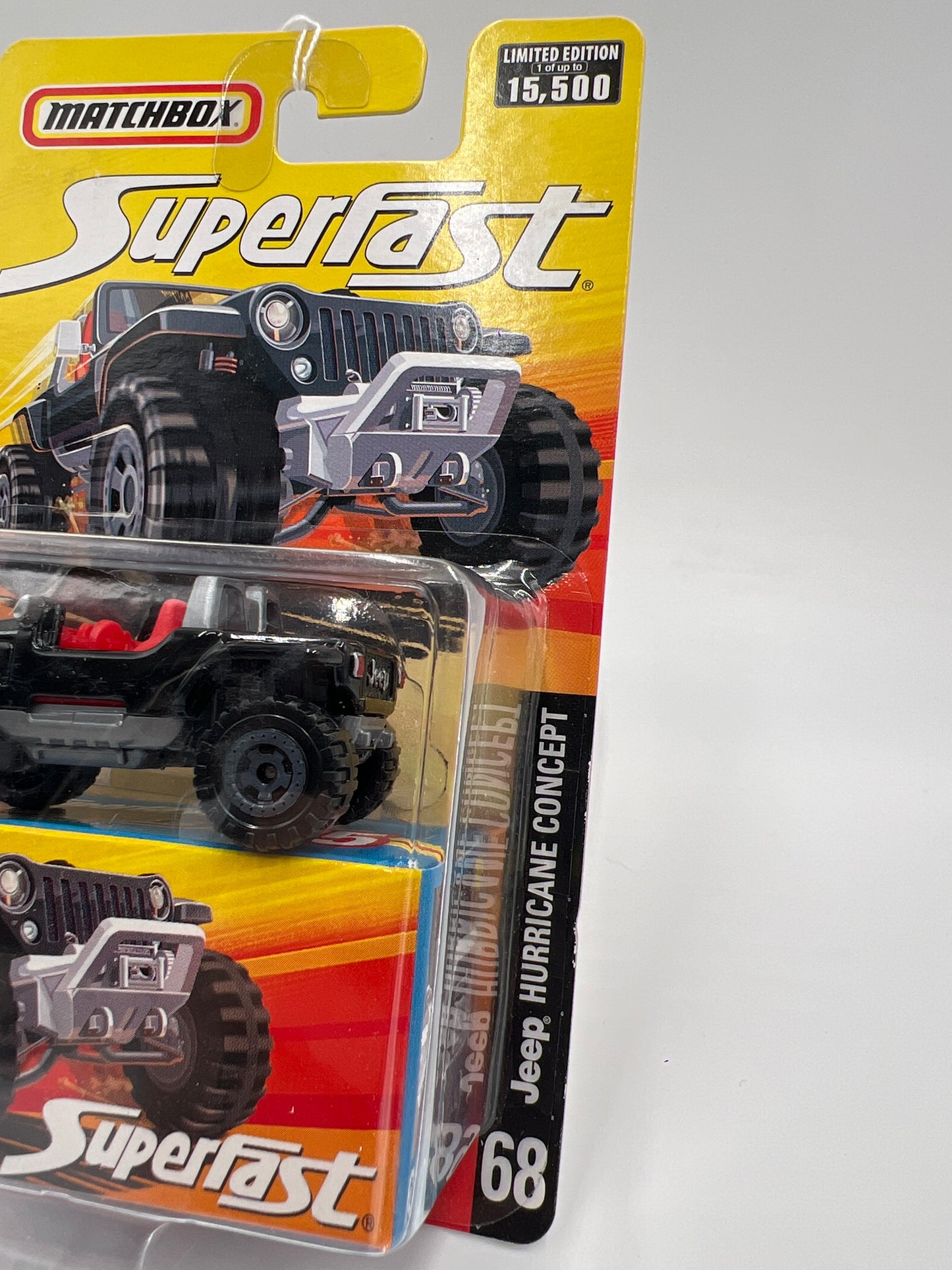 Matchbox Superfast #68 Jeep Hurricane Concept Black 172C