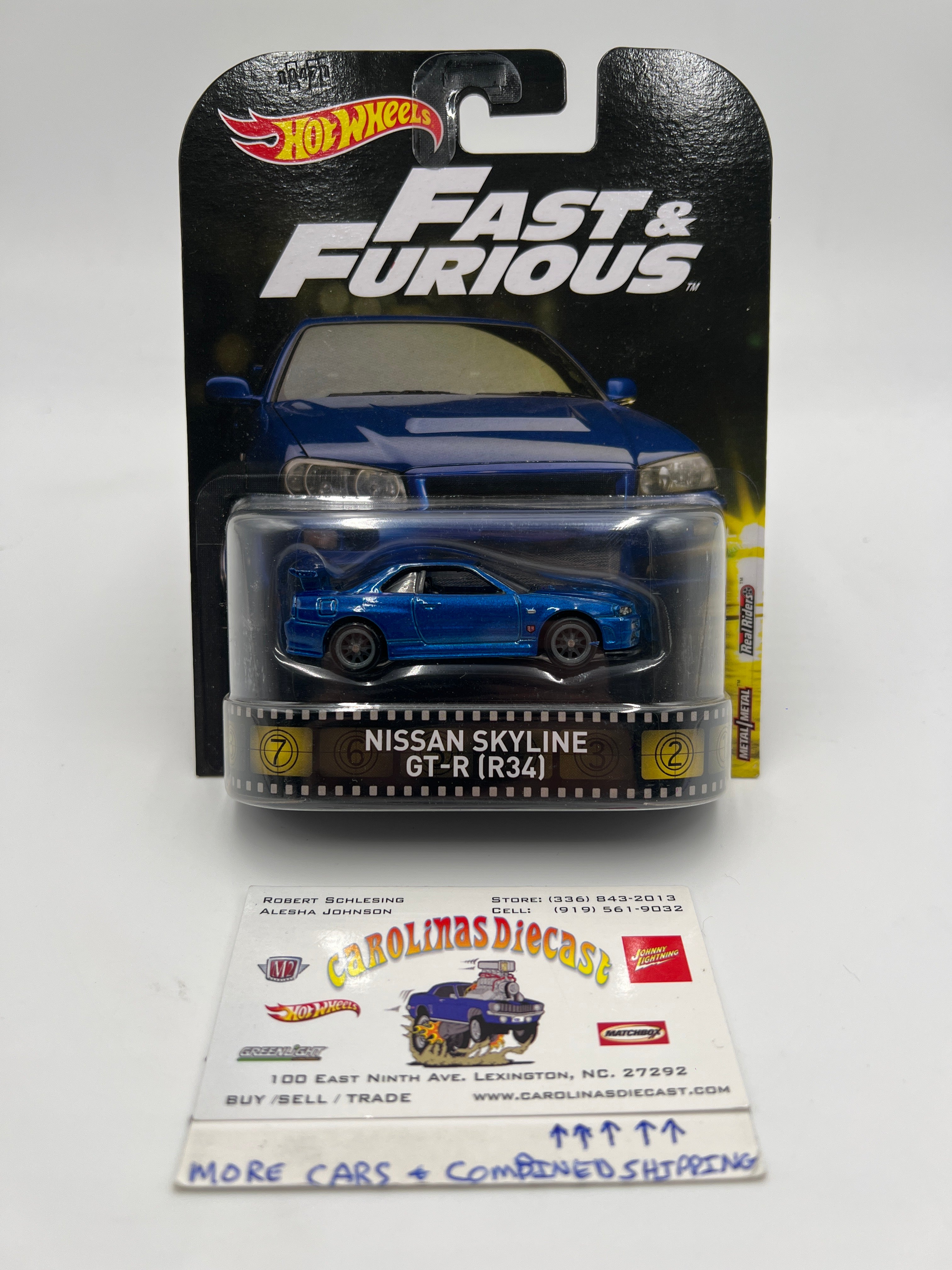 Hot Wheels Retro Entertainment Fast & Furious Nissan Skyline GT-R