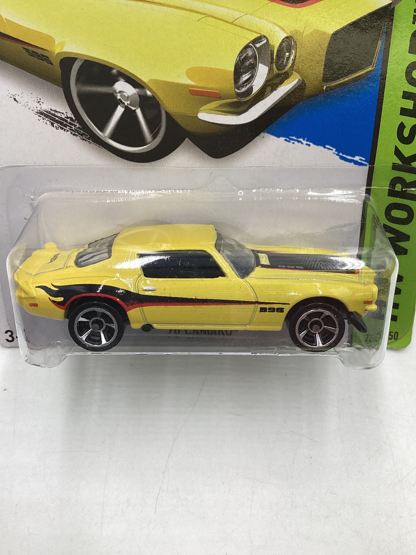 2014 Hot Wheels #231 Yellow 70 Camaro 2H