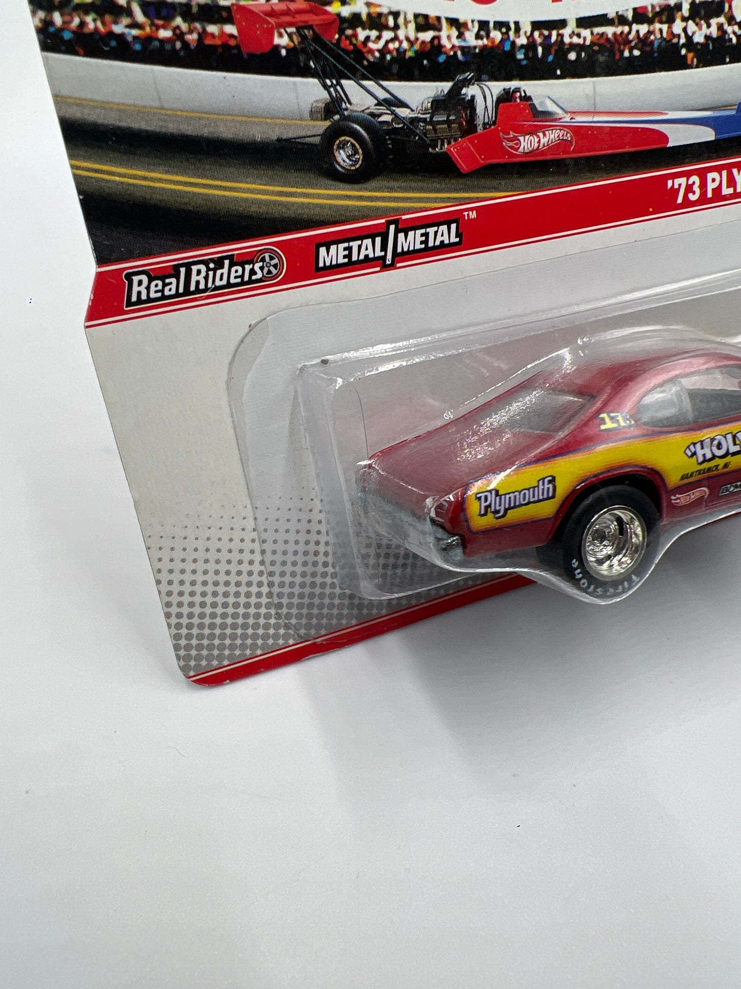 Hot Wheels Racing Premium NHRA Drag Racing 73 Plymouth Duster Holy Moly 243D