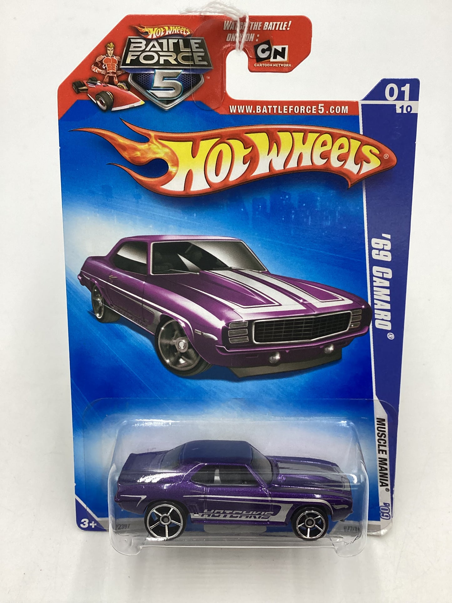 2009 Hot wheels #077 Purple 69 Camaro 14B