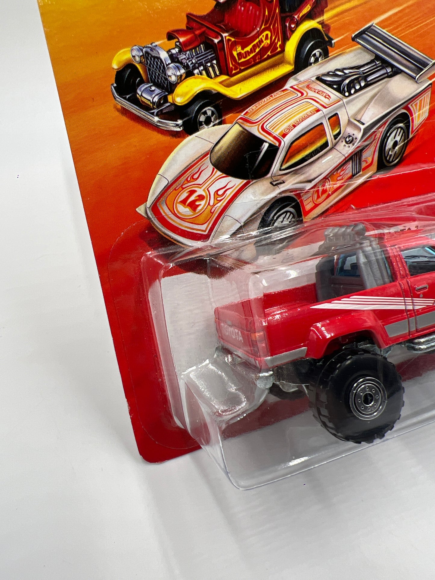 2011 Hot Wheels The Hot Ones Target Exclusive 87 Toyota Truck Red W/Protector VHTF Taped Blister
