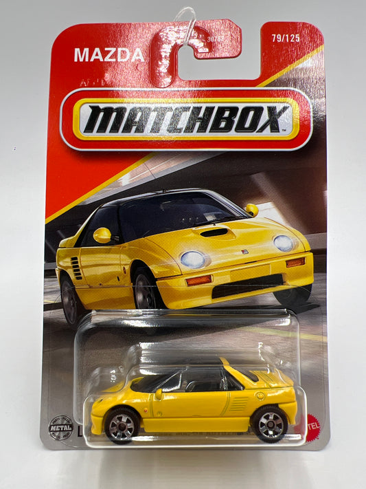2025 Matchbox #79 1992 Mazda Autozam AZ-1 Yellow 215F