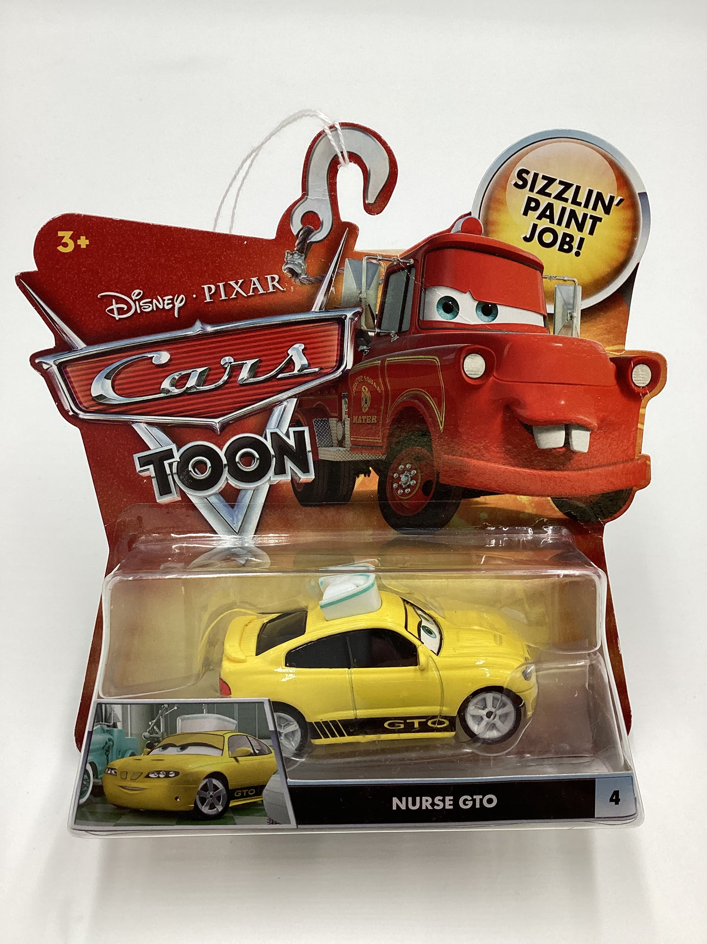 Disney Pixar Cars Toon Sizzlin Paint Job #4 Nurse GTO Yellow