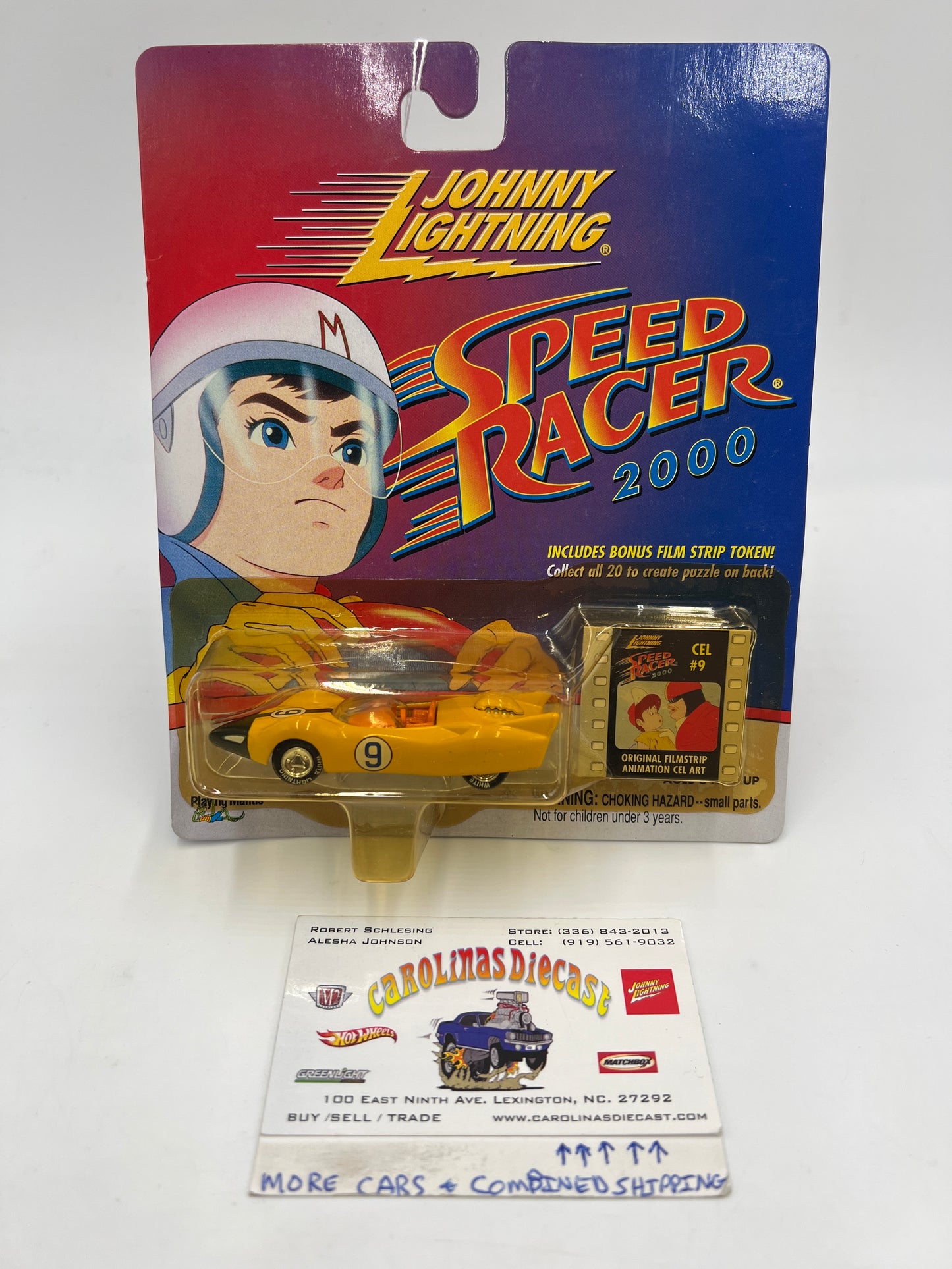 Johnny Lightning White Lightning Chase Speed Racer 2000 CEL #9 Racer X Shooting Star Yellow