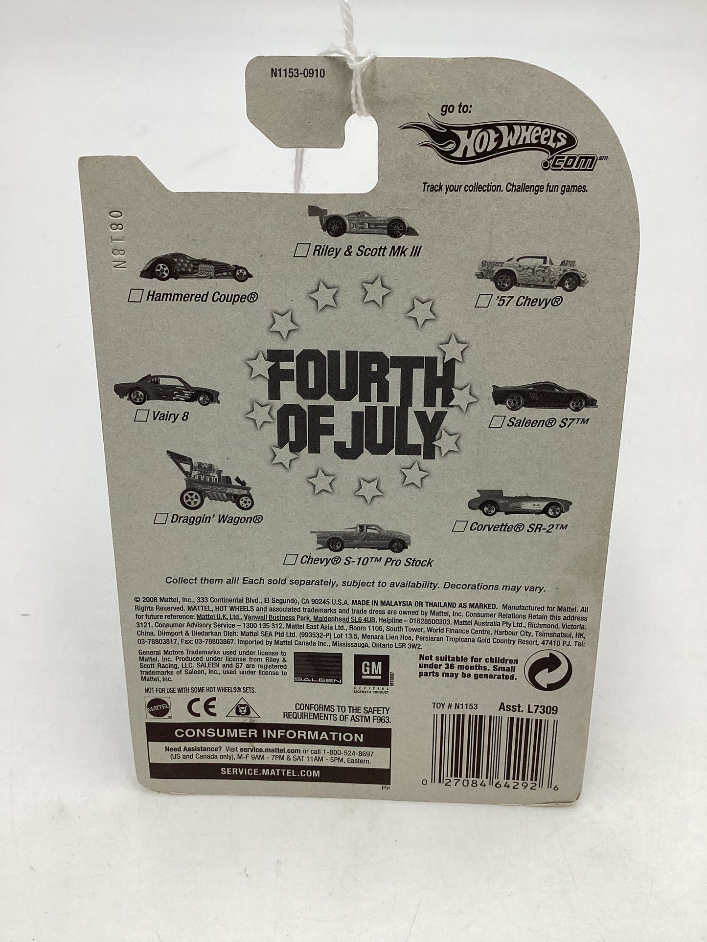 Hot wheels Fourth of July Hammered Coupe 159E