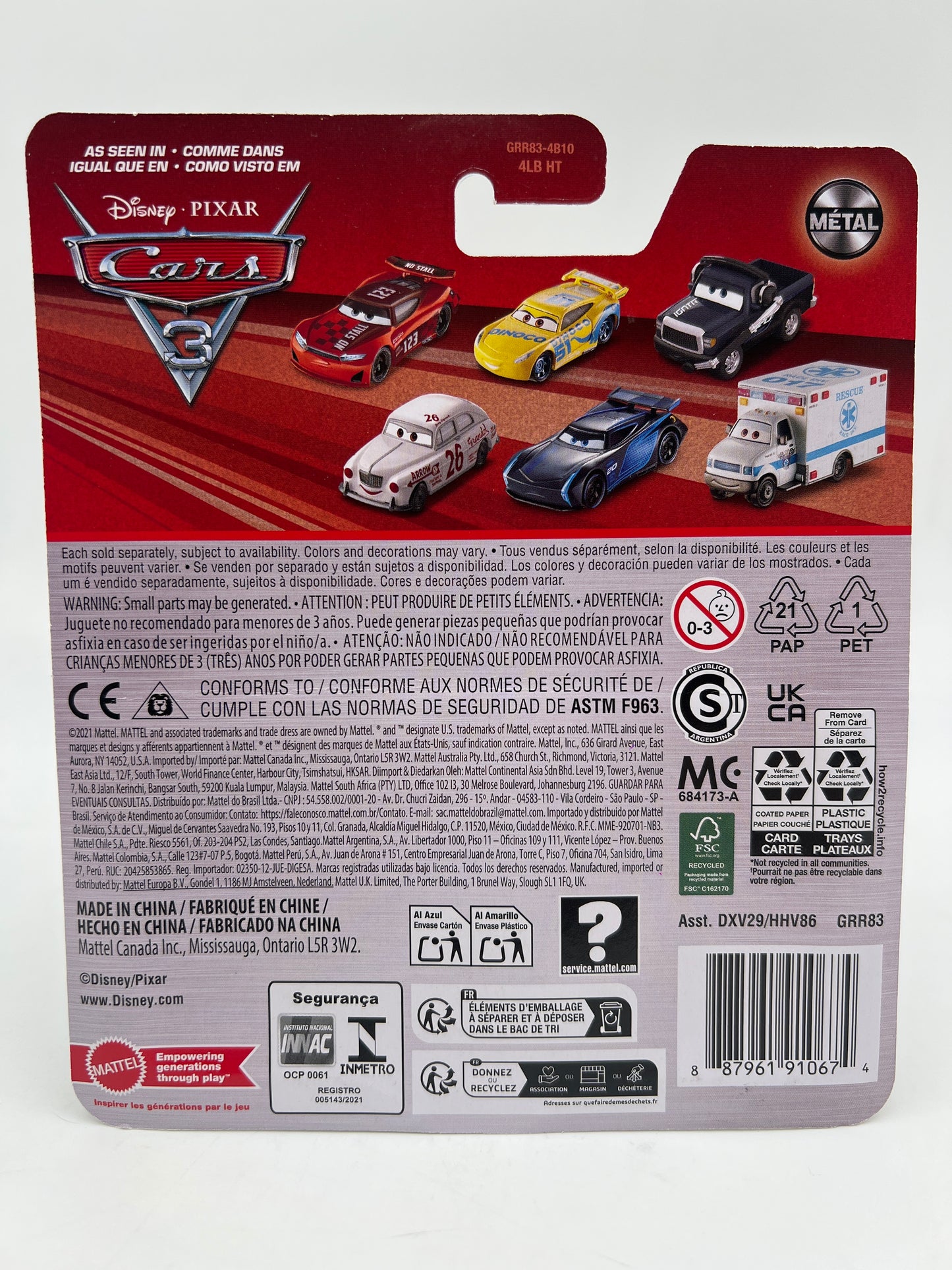 Disney Pixar Cars 3 Clutch Aid Racing Tractor 137C